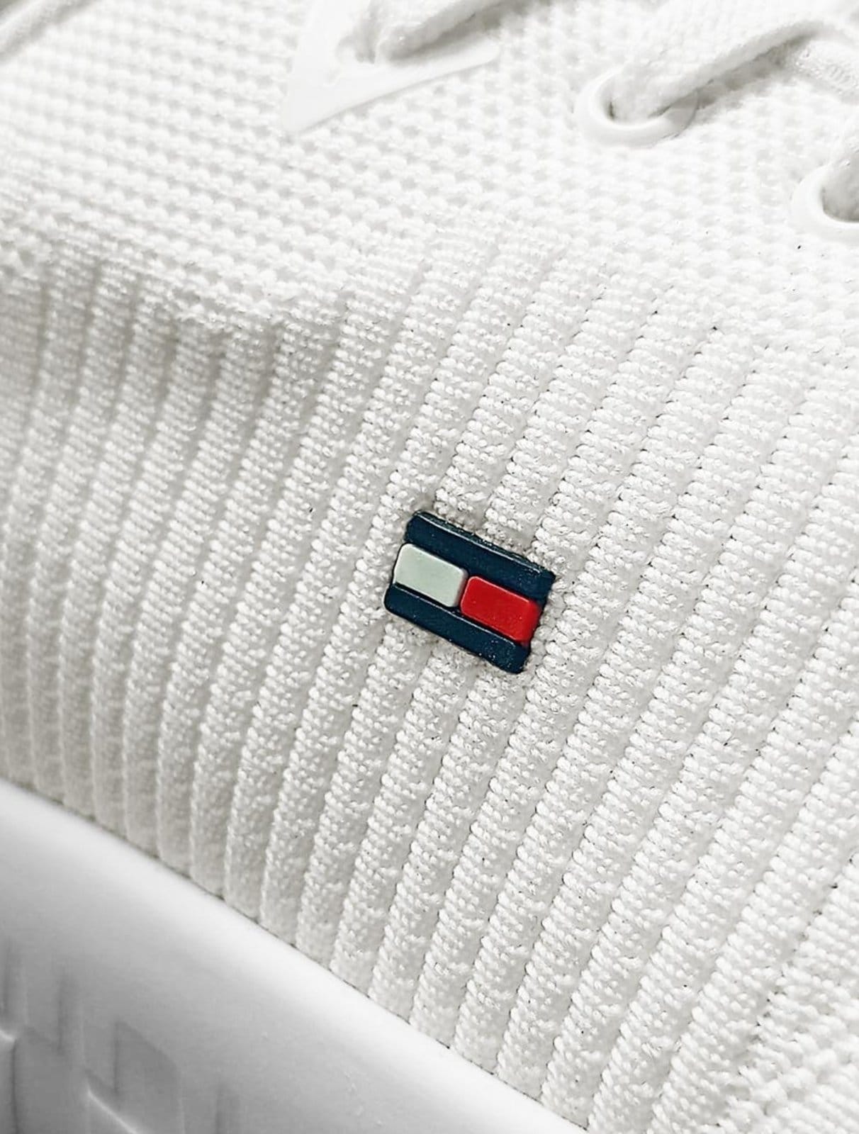 Vista 2 Tênis Tommy Hilfiger Masculino Nylon Sport Classic Tevo 6D Tommy Hilfiger branco