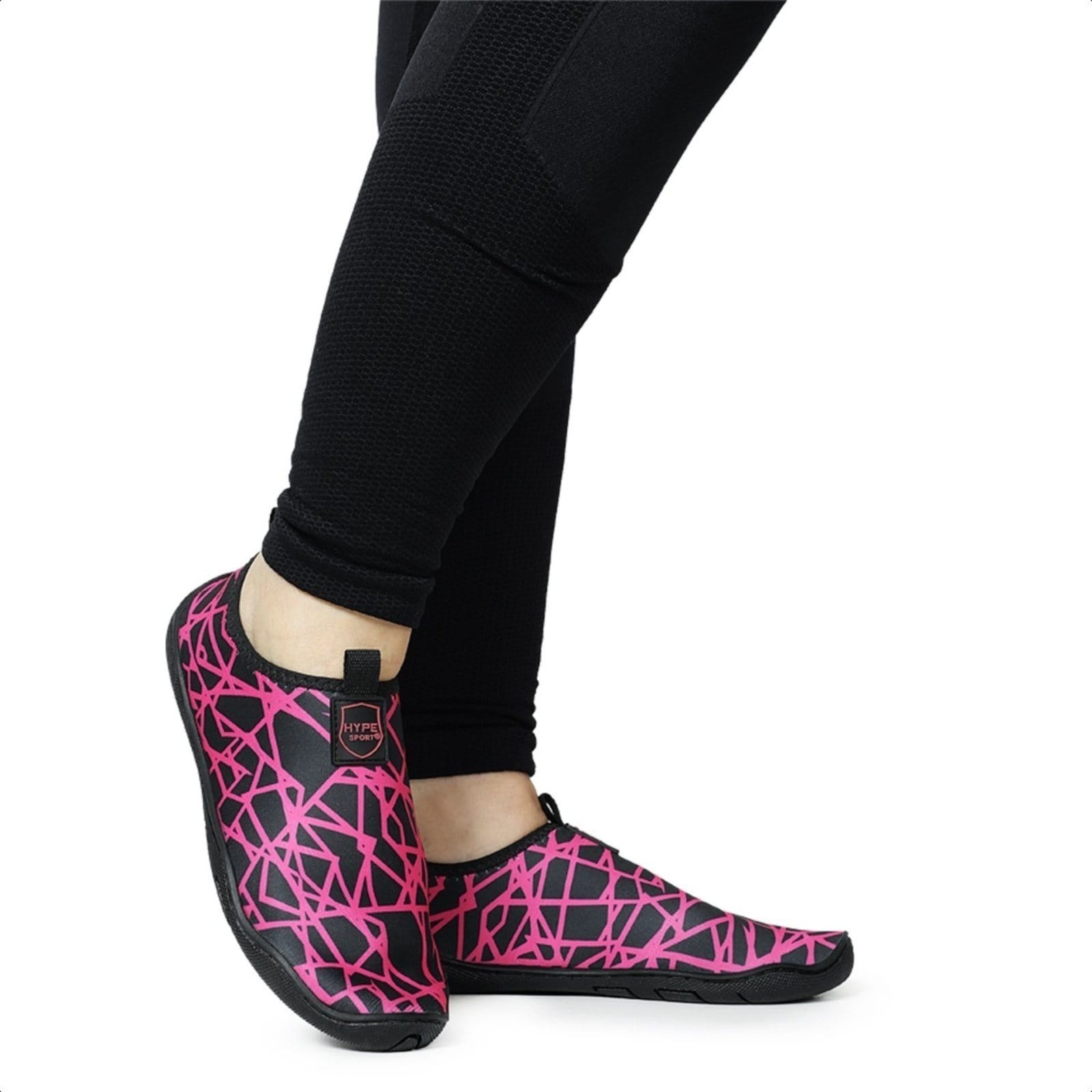 Vista 2 Sapatilha Aquática Feminina para Praia Pesca Hidroginástica Confortável Yes Basic rosa