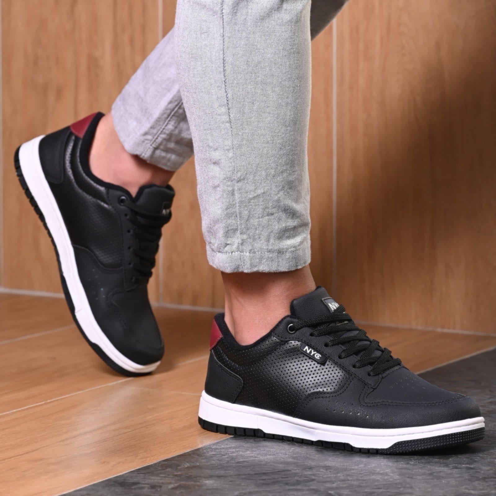 Vista 2 Sapatenis Masculino Original Nyc Shoes NYC NEW YORK CITY SHOES preto