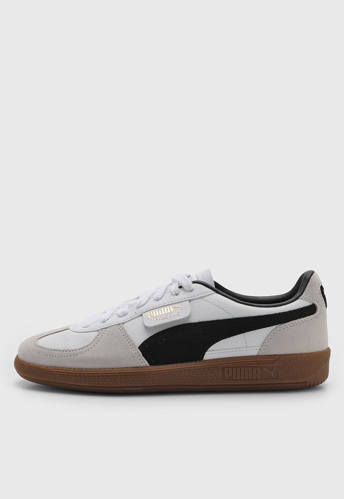 Vista principal Tênis Feminino Puma Palermo Lth Puma branco