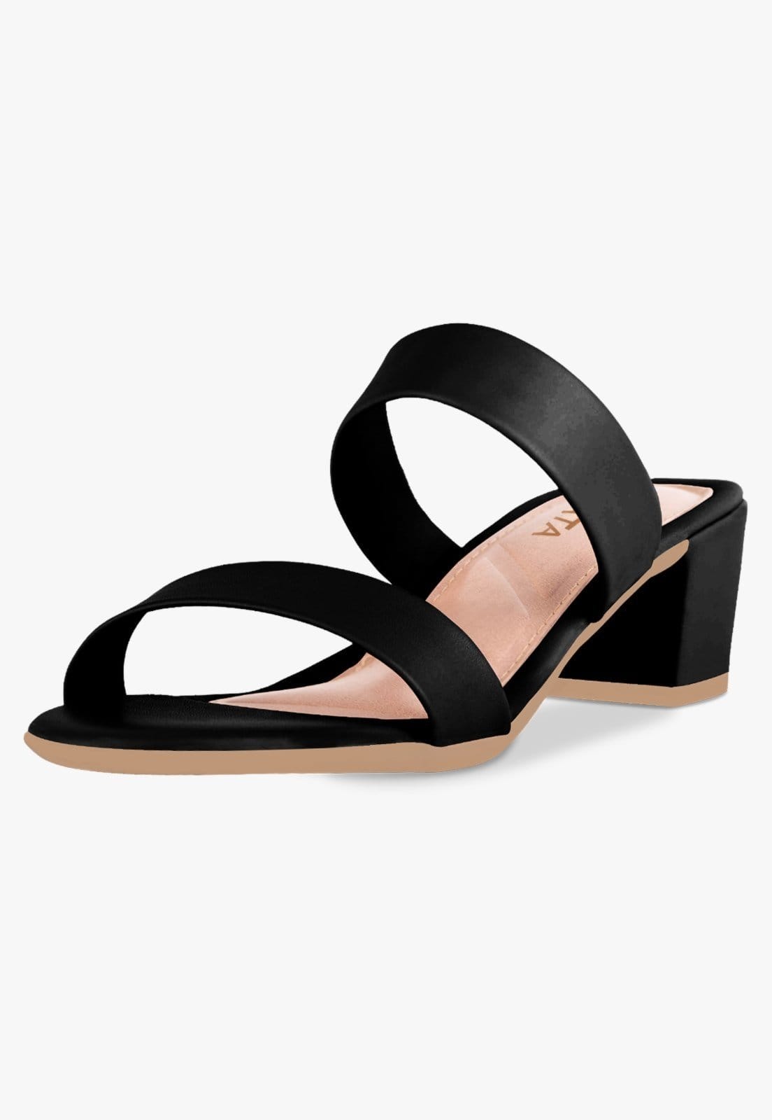 Tamanco Feminino Salto Bloco Baixo Sandalia Mule
