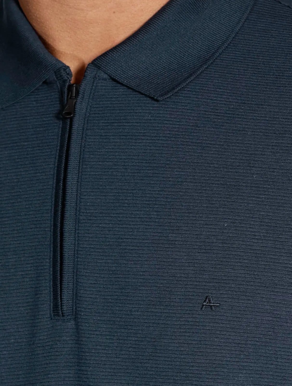 Vista 2 Polo Aramis Masculina Ottoman Ziper Aramis azul marinho