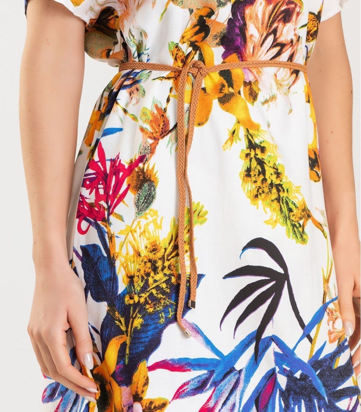 Vista 2 Vestido Adulto Feminino Infinita Cor INFINITA COR azul