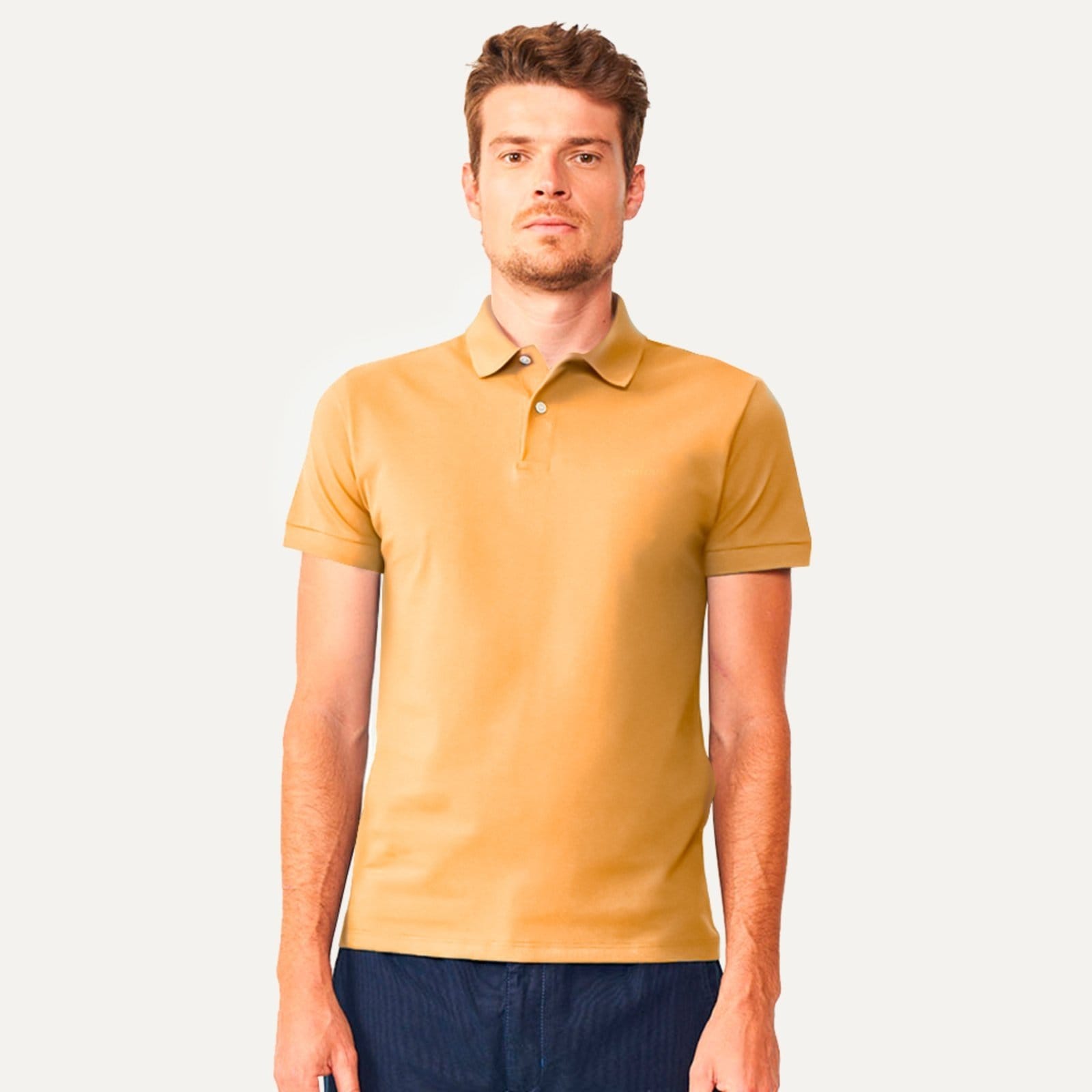 Vista principal Camisa Polo Colcci Classic Pr26 Tofu Masculino Colcci amarelo
