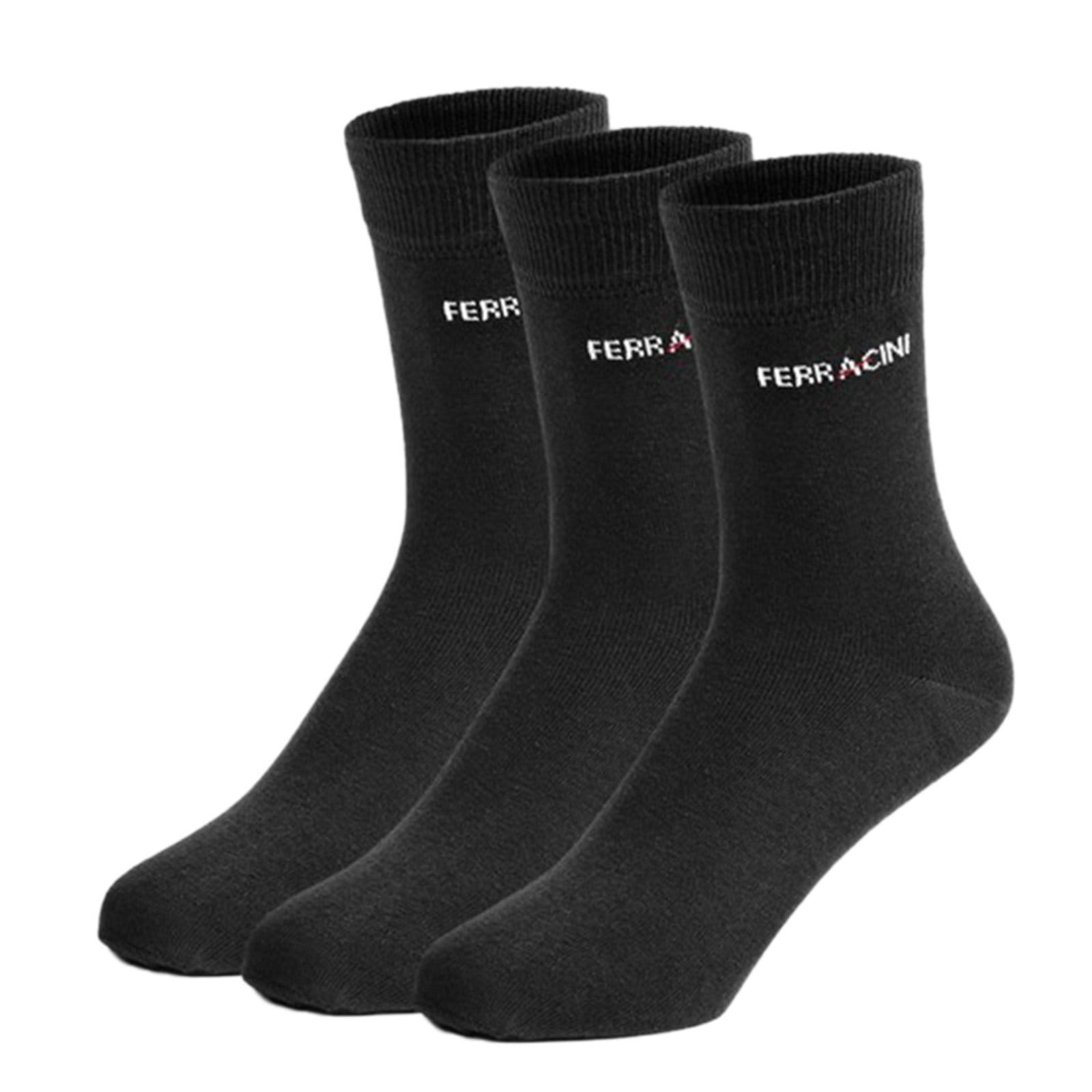 Vista 2 Kit 6 Meias Cano Longo Ferracini Bl Sport Algodão FERRACINI preto