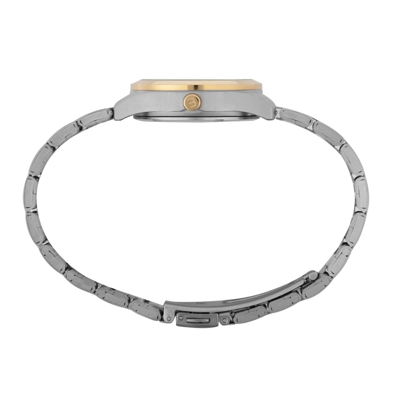 Vista 2 Relogio Feminino Mondaine Bicolor Cristais Analógico Mondaine prata