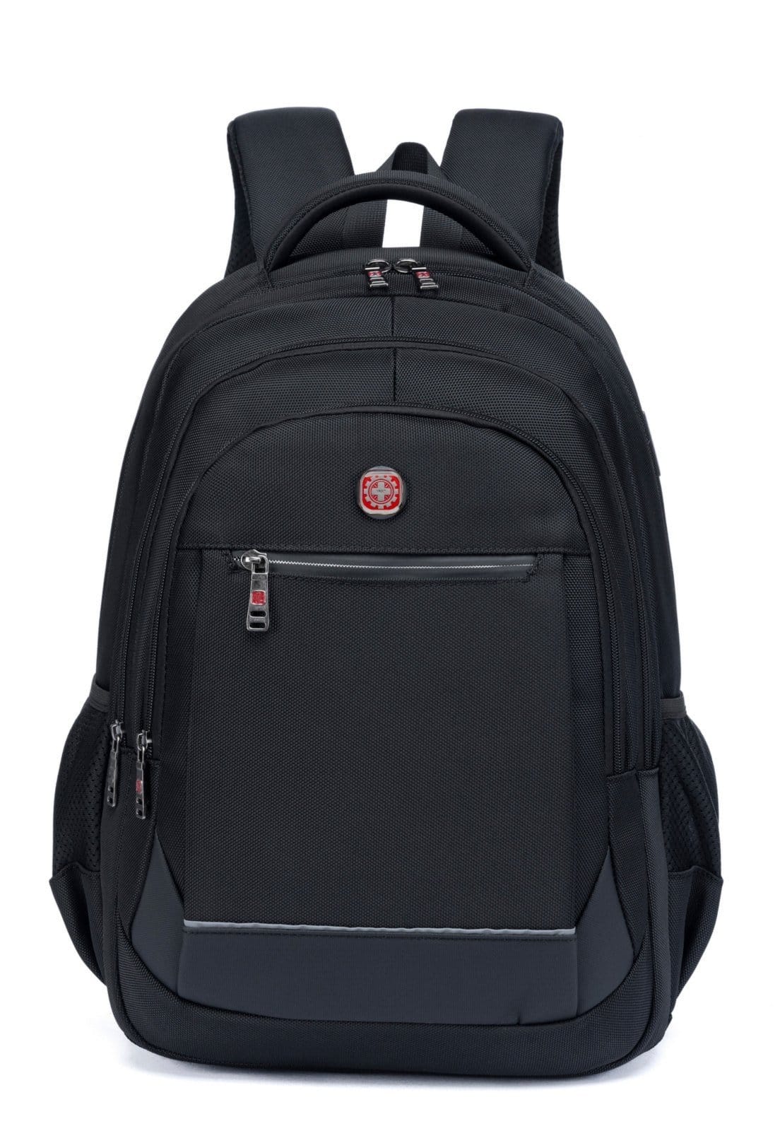 Vista principal Mochila Executiva Masculina Bolsa Trabalho Grande Com Usb Impermeável Crossgear preto