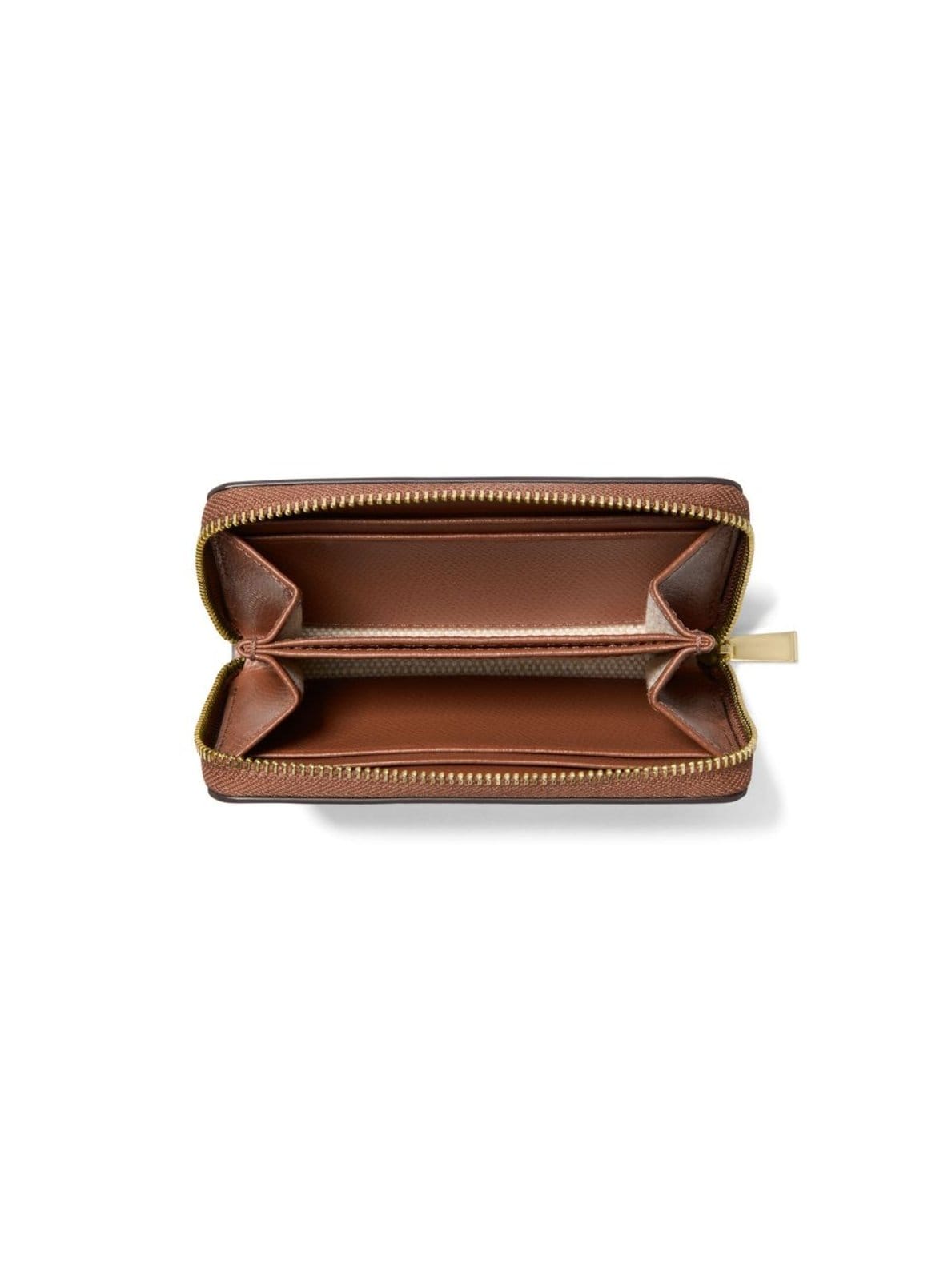 Vista 2 Carteira Jet Set Pequena De Couro 32F4gj6d0l230 Michael Kors caramelo