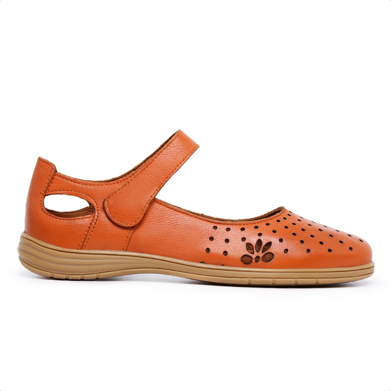 Sapatilha Feminina de Couro, Palmilha Forrada em Couro e Sola de Borracha Mod:4310 Topazio