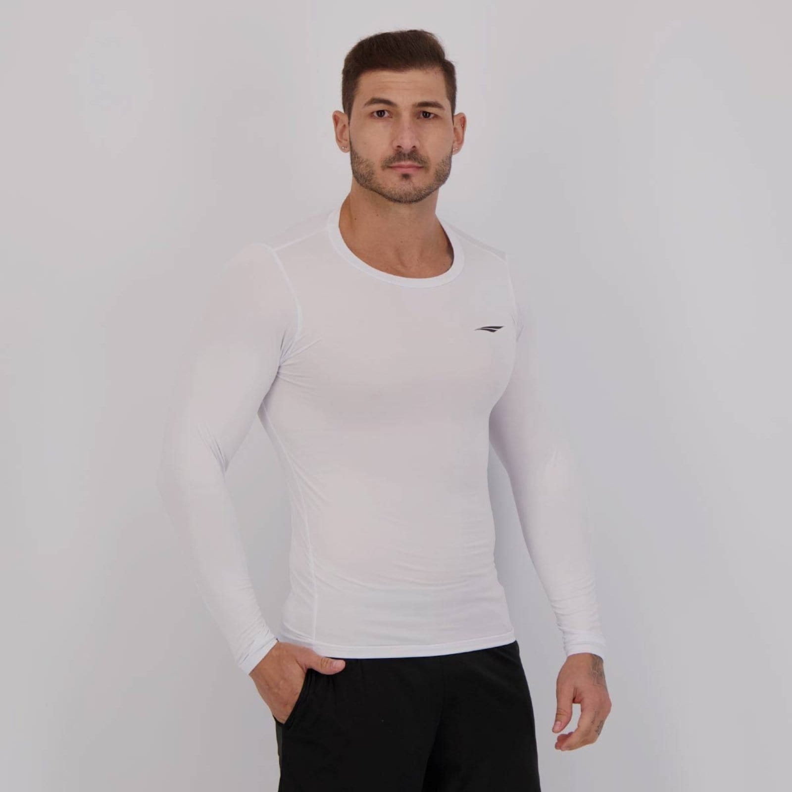 Vista 2 Camisa Térmica Penalty Matis X II UV Manga Longa Branca Penalty branco