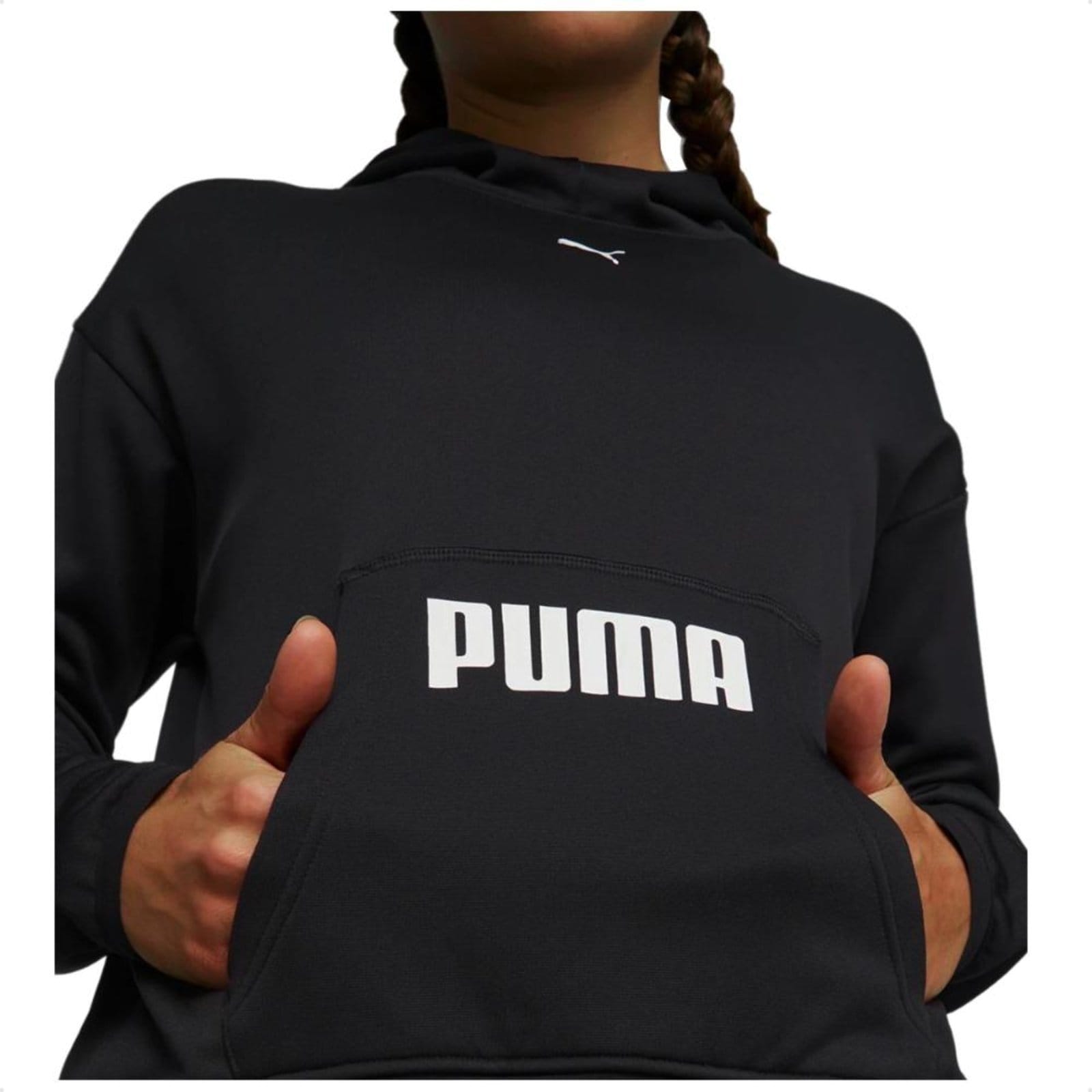 Vista 2 Blusa Moletom Puma All Day Hoodie Masculina Puma preto