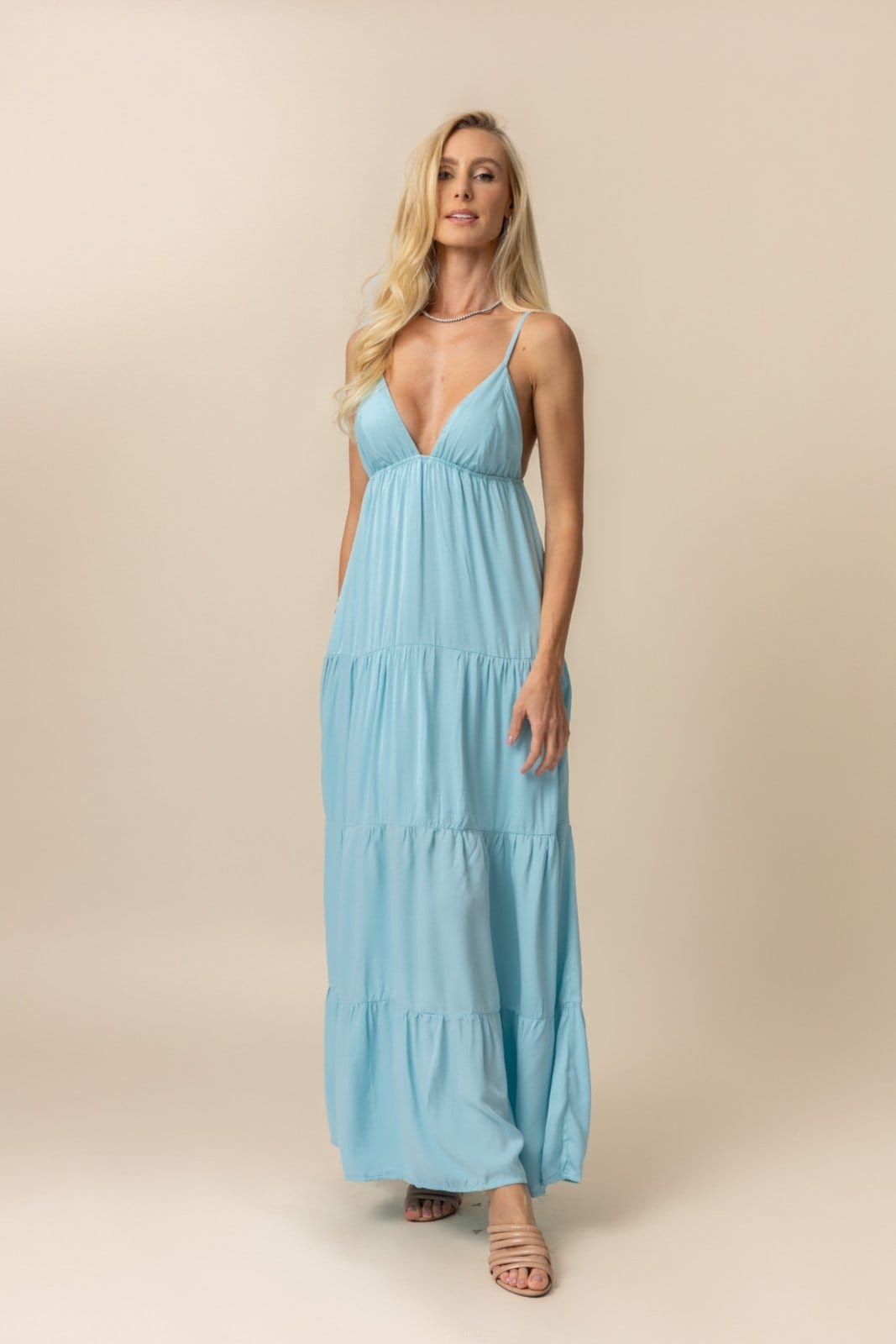 Vista principal Vestido Noronha Serenity VIC BRAND azul