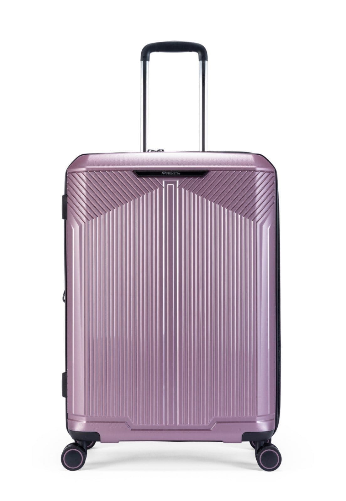 Vista 2 Kit 2 Malas De Viagem Rígido Rodinhas Reforçada com Cadeado Espaçosa Primicia lilás