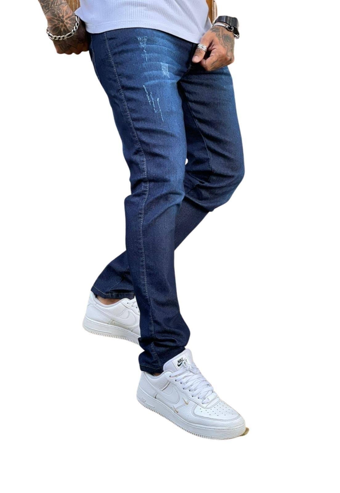 Vista 2 Calça Super Skinny Premium Flash Masculino Tendência ER ESTILO RENOVADO azul