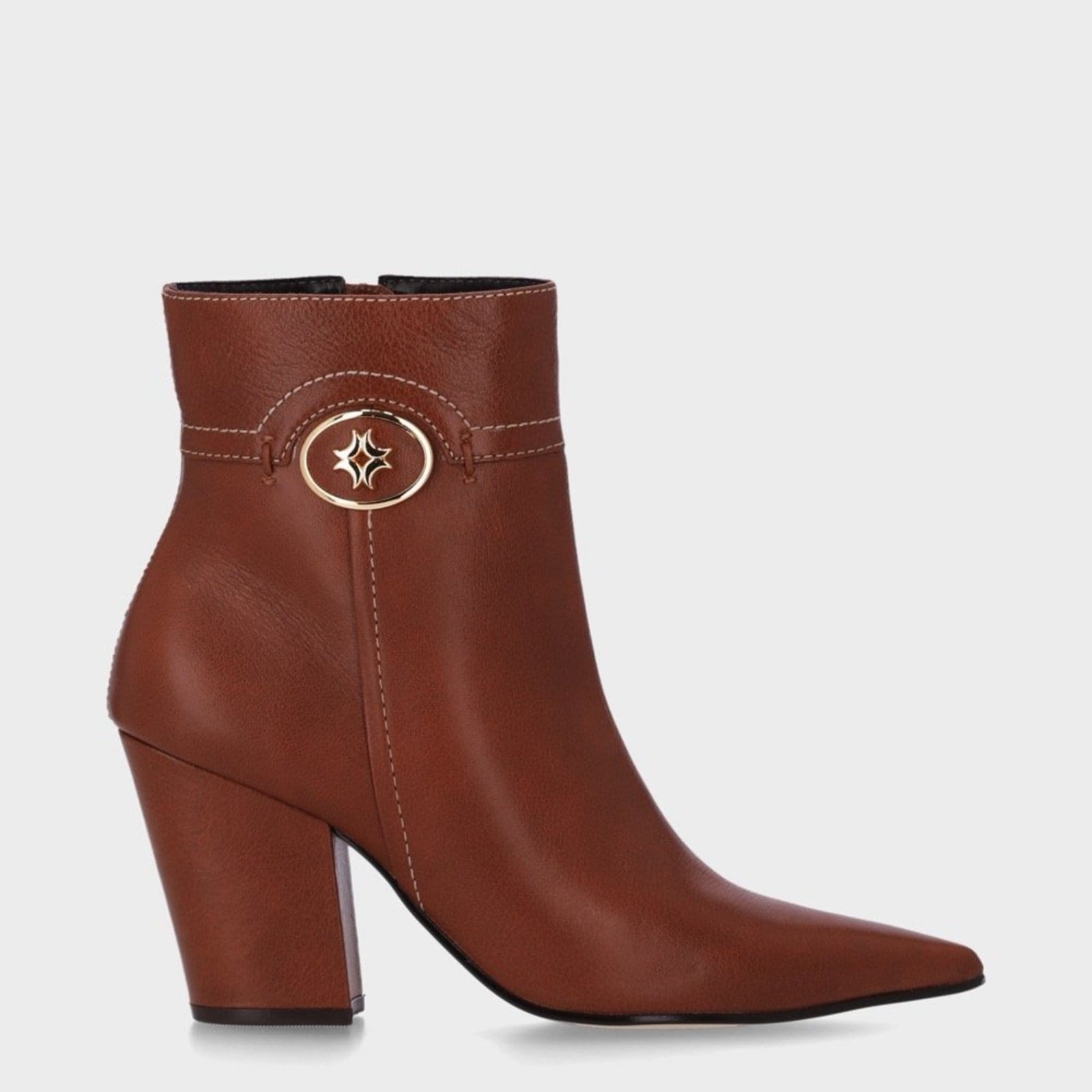 Vista principal Bota Cano Curto Luz da Lua - 81050001 Luz Da Lua Luz Da Lua marrom