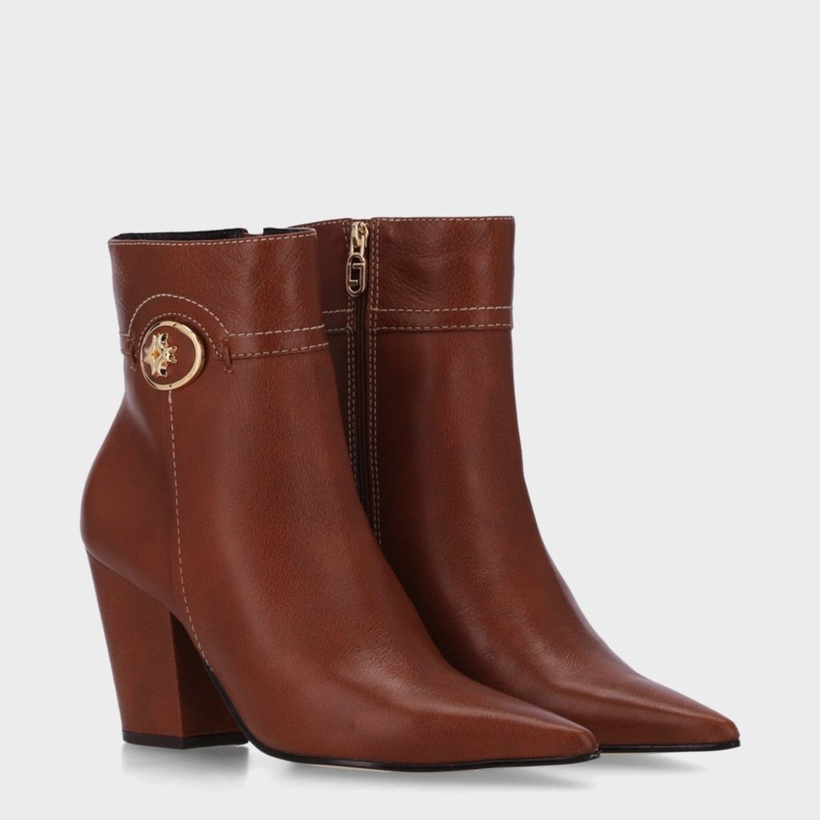 Vista 2 Bota Cano Curto Luz da Lua - 81050001 Luz Da Lua Luz Da Lua marrom