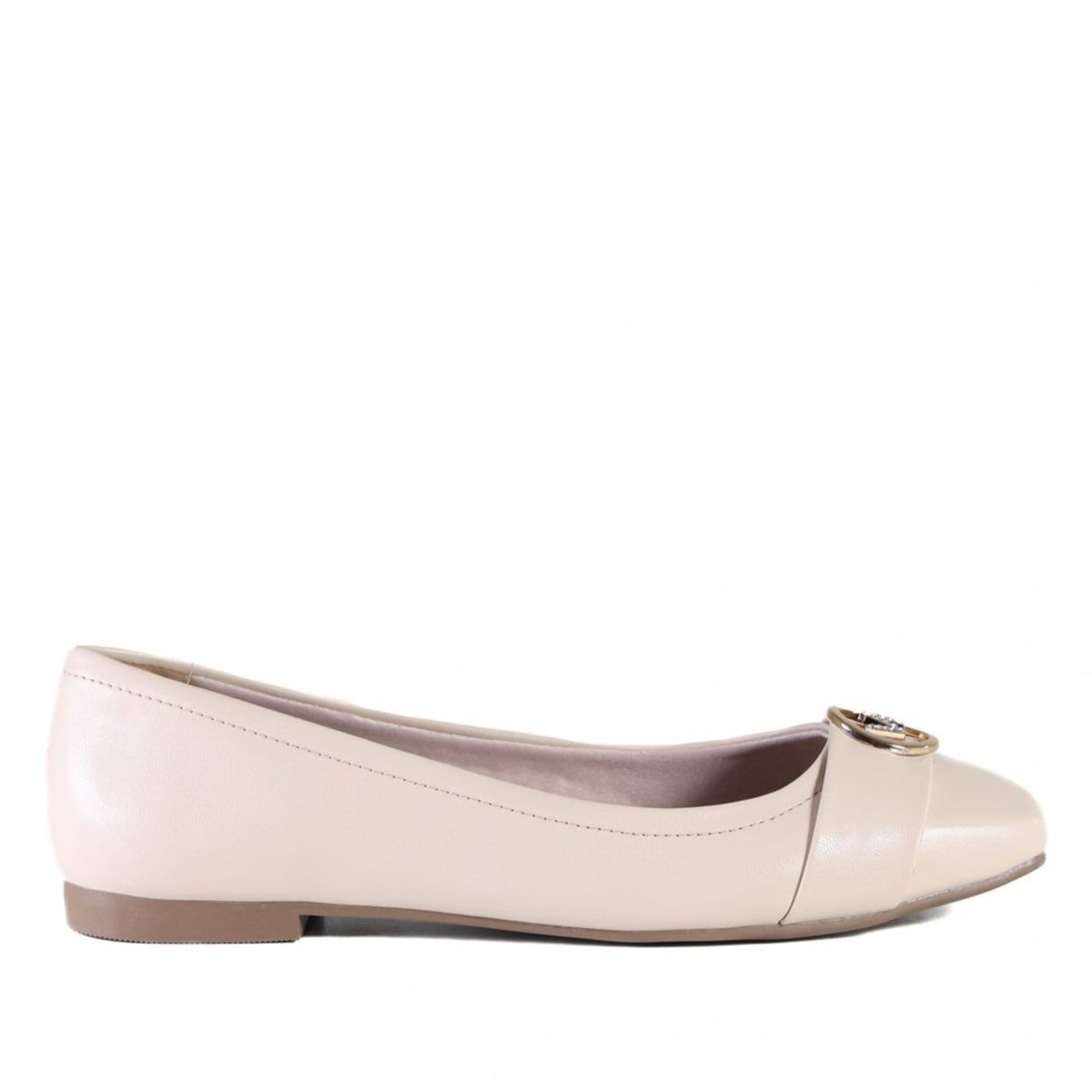 Vista principal Sapatilha Via Marte Feminina 048-008 Via Marte VIA MARTE bege