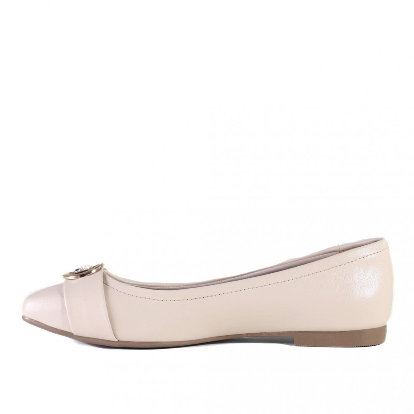 Vista 2 Sapatilha Via Marte Feminina 048-008 Via Marte VIA MARTE bege