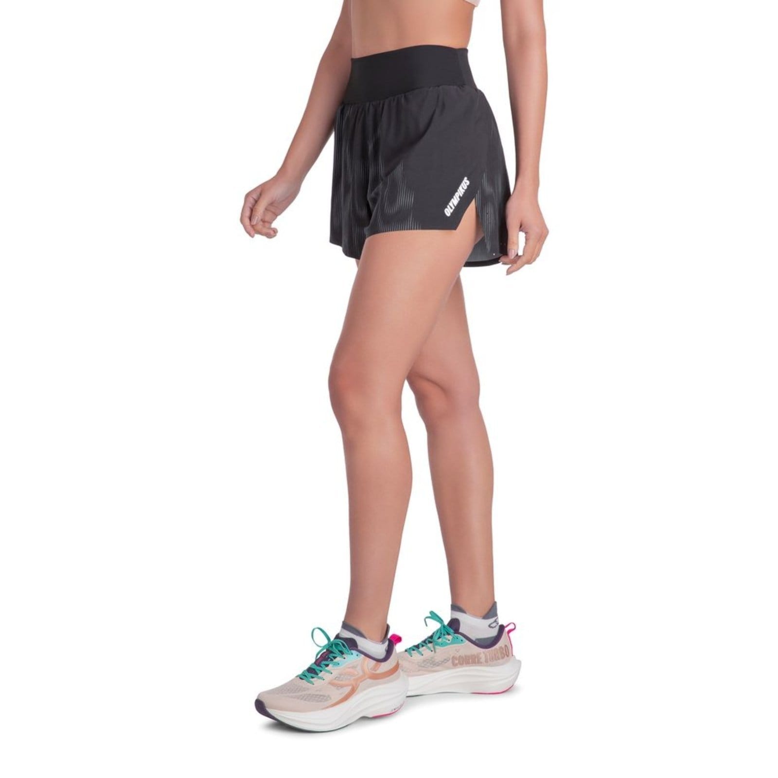 Vista 2 Shorts Corre 3 Olympikus Feminino M OLYMPIKUS preto