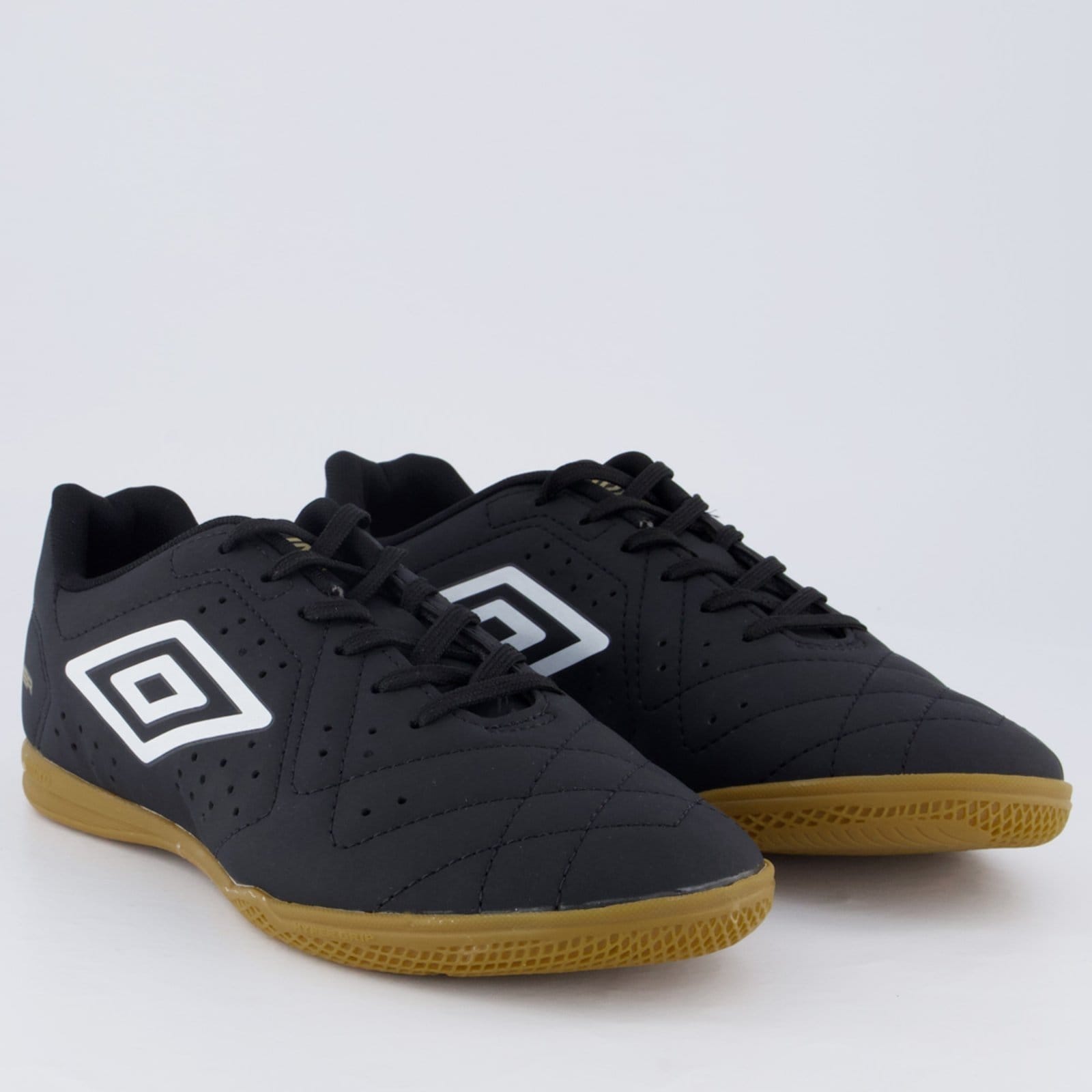 Vista 2 Chuteira Umbro Neo Striker Futsal Preta e Marrom Umbro preto