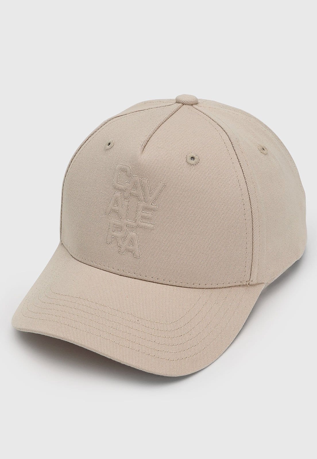 Vista 2 Boné Masculino Cavalera Aba Curva Logo Bordada Cavalera bege