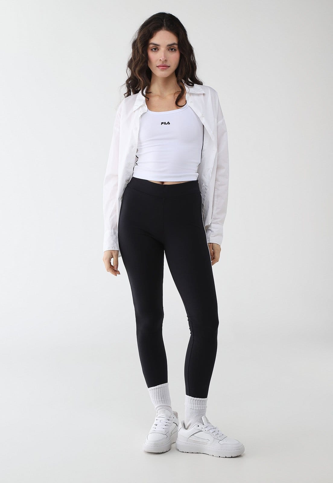 Vista 2 Legging Feminina Fila Life Core Preta Fila preto