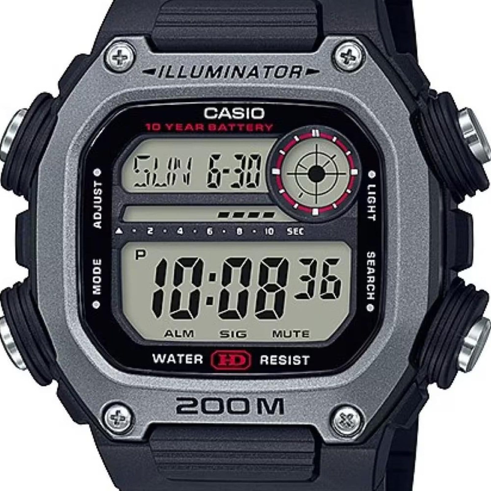 Vista 2 Relógio Casio Standard DW-291H-1AVDF-SC Casio preto