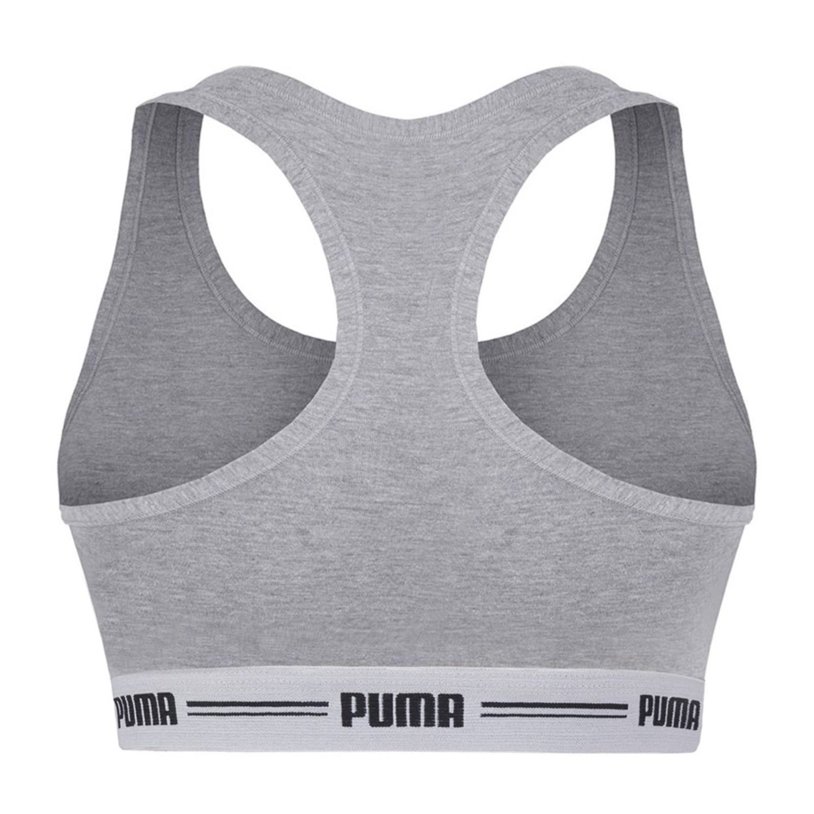 Vista 2 Top Nadador Puma Cotton Feminino Puma cinza