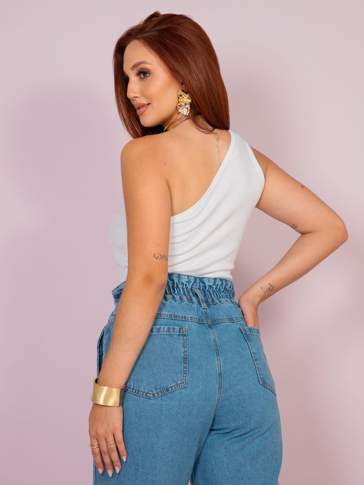 Vista 2 Calça Reta Novah Store Jeans Novah Store azul