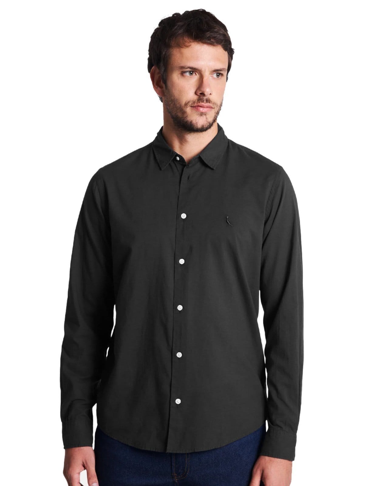 Vista principal Camisa Reserva Masculina Nova Paraty Preta Reserva preto