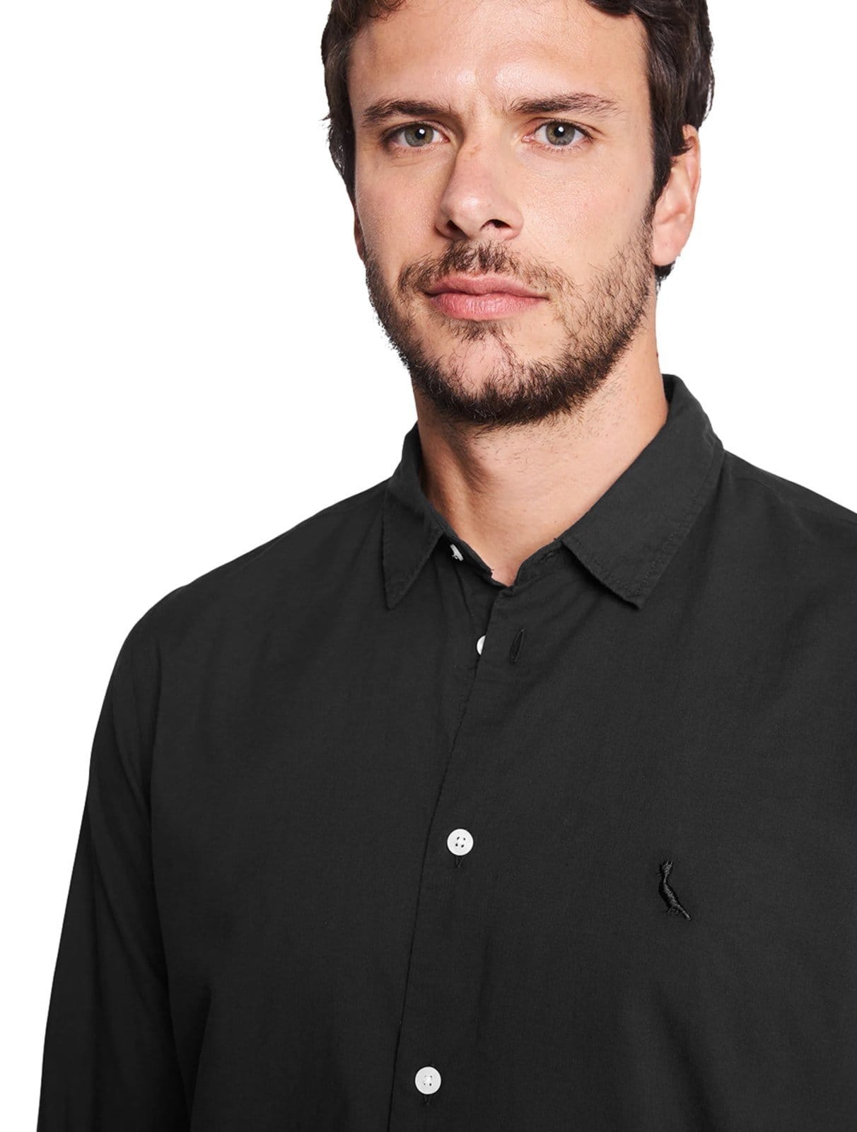 Vista 2 Camisa Reserva Masculina Nova Paraty Preta Reserva preto