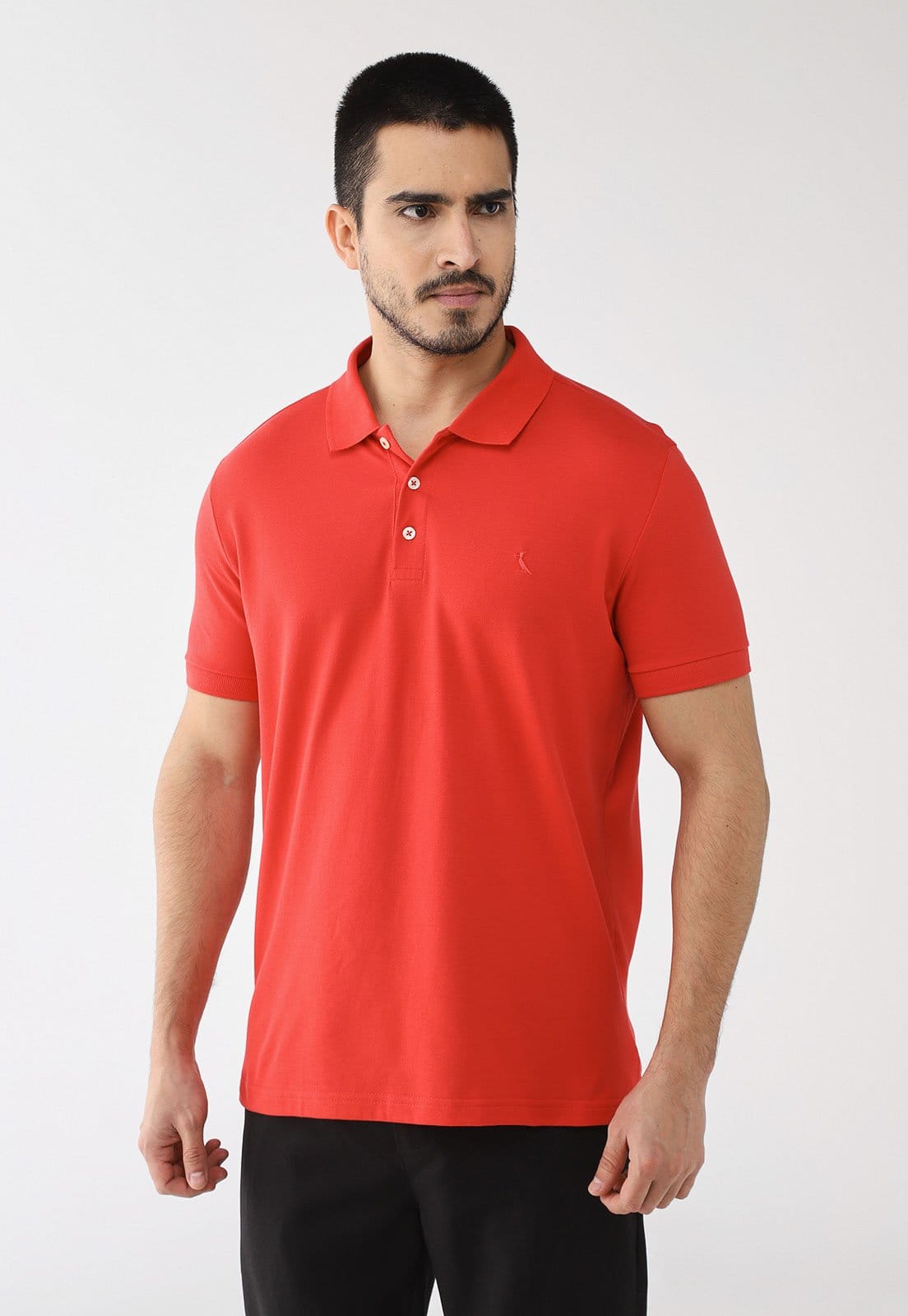 Polo Masculina Reserva Friso Único Vermelha