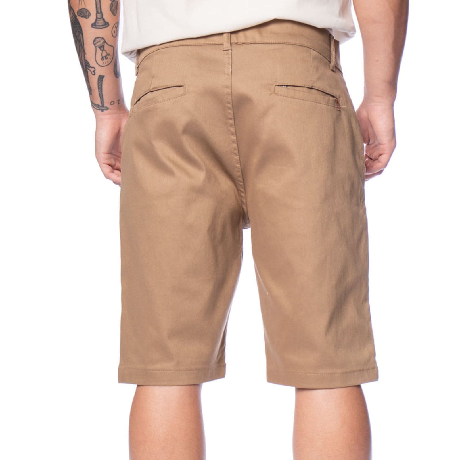 Vista 2 Bermuda Sarja Masculina Dixie Slim Caqui Dixie cáqui caqui