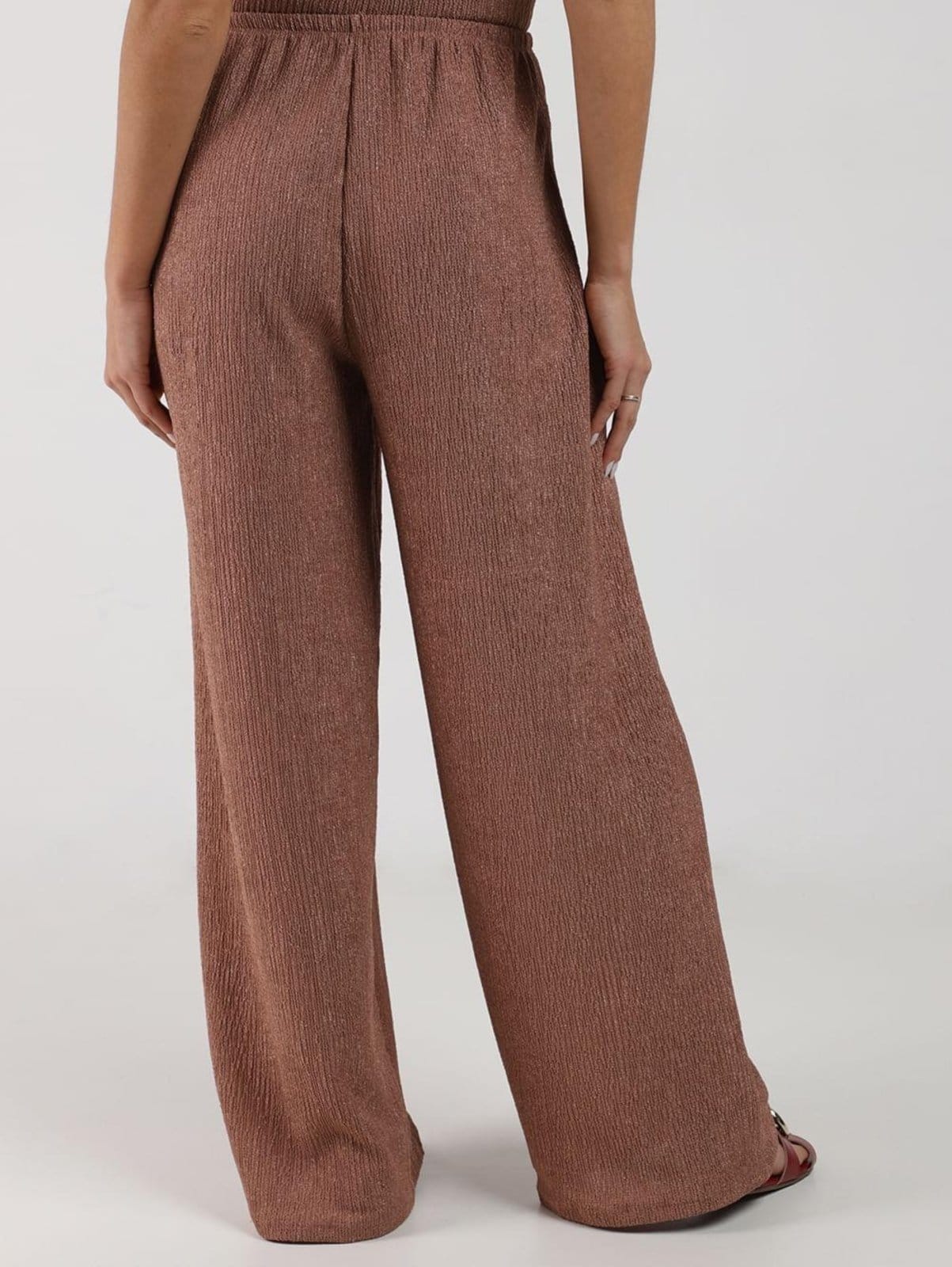 Vista 2 Calça Malha Pantalona Autentique Feminina MARROM Autentique unico