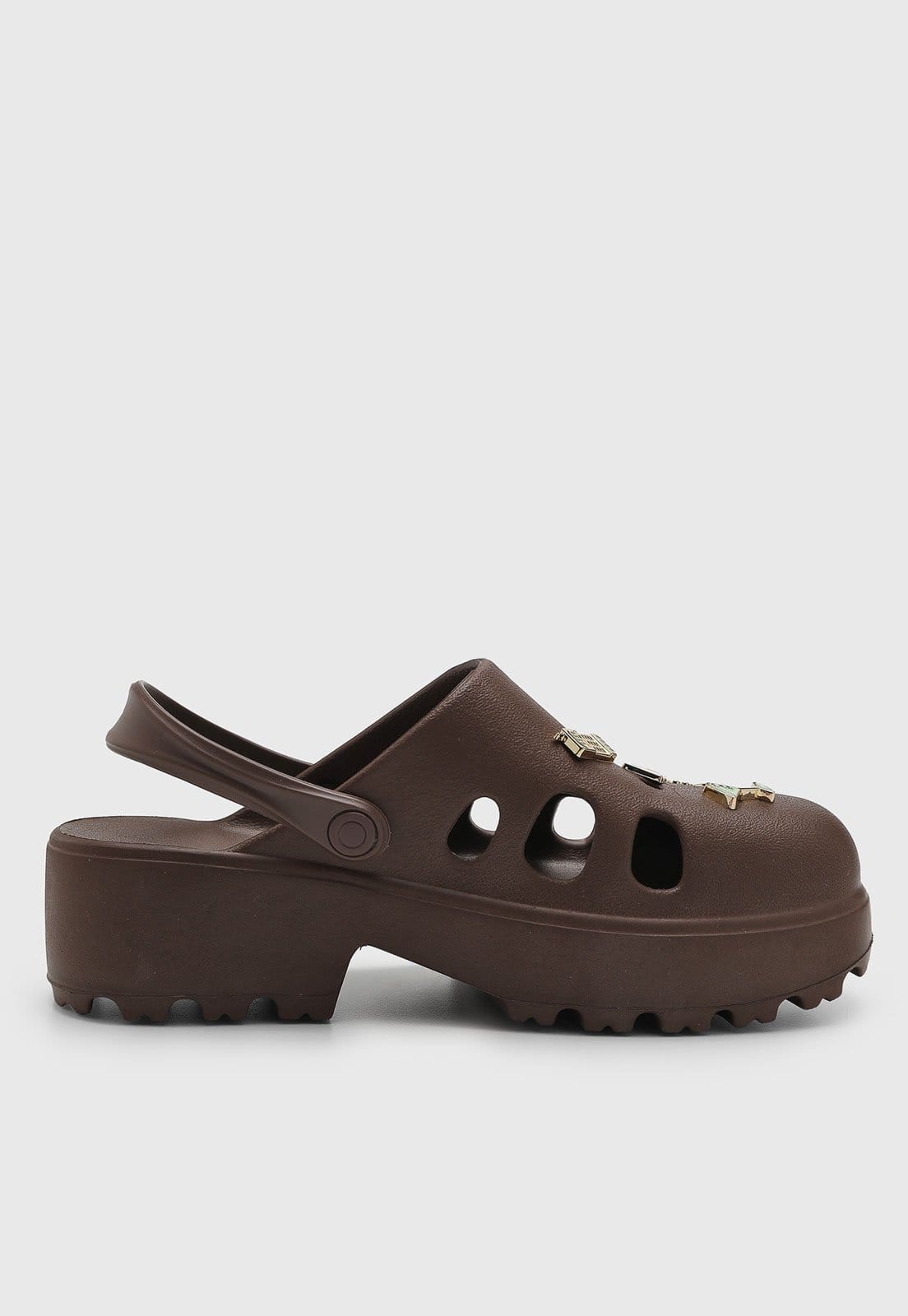 Vista 2 Sandália Feminina Moleca Pins MOLECA marrom