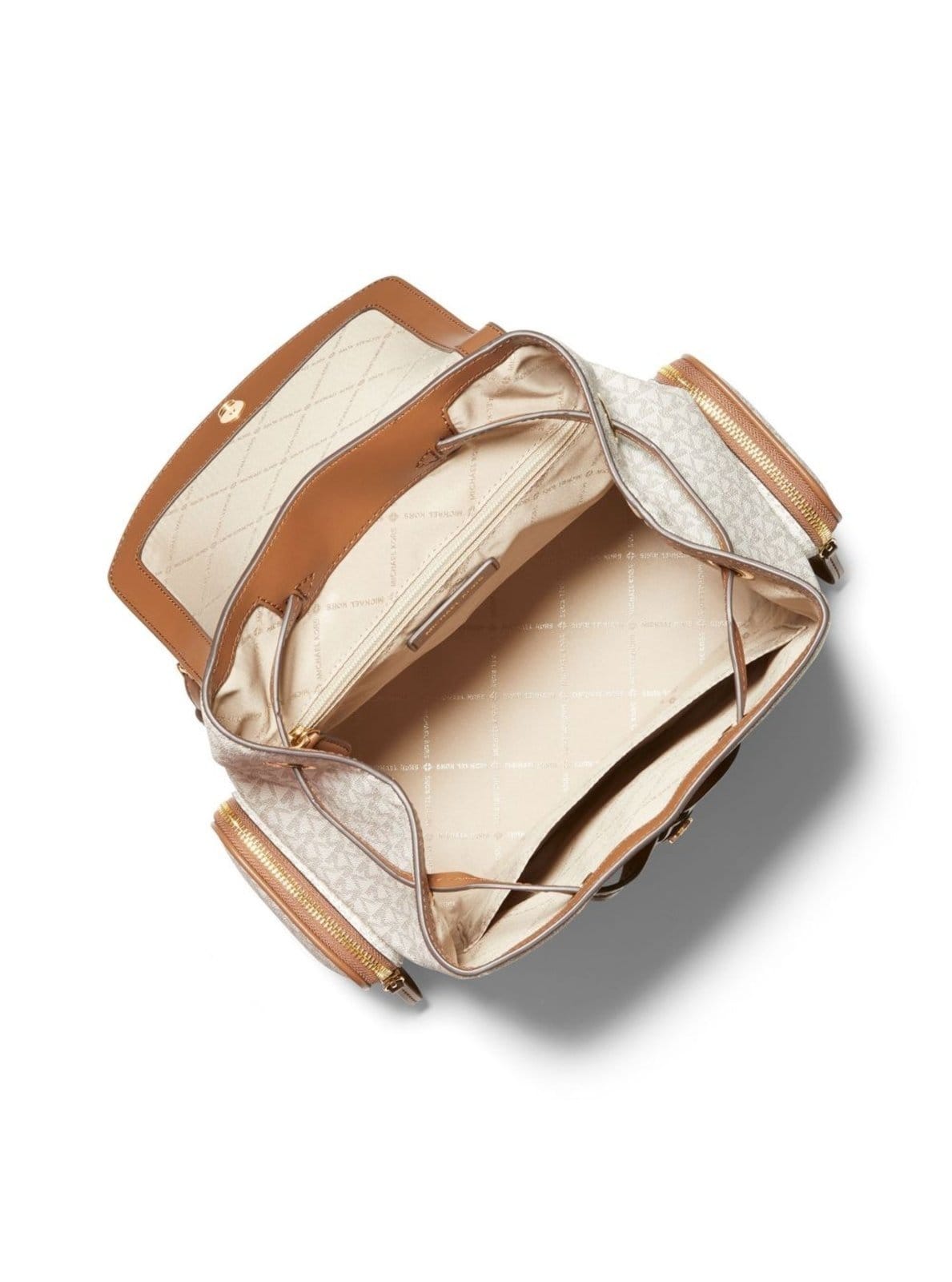 Vista 2 Mochila Jet Set Logo Grande 35T1gttb3b150 Michael Kors branco