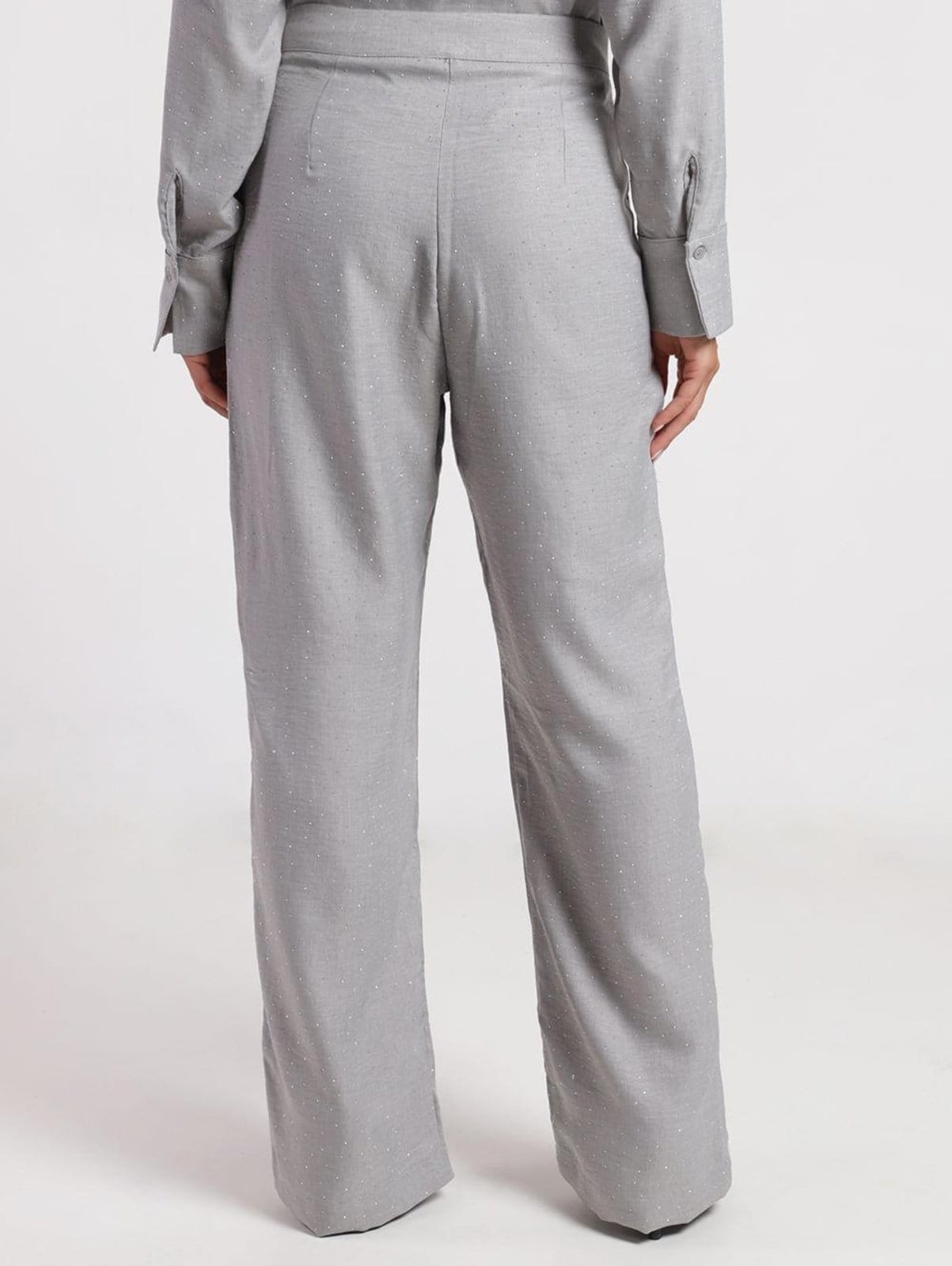 Vista 2 Calça Alfaiataria Autentique Feminina CLARO Autentique cinza