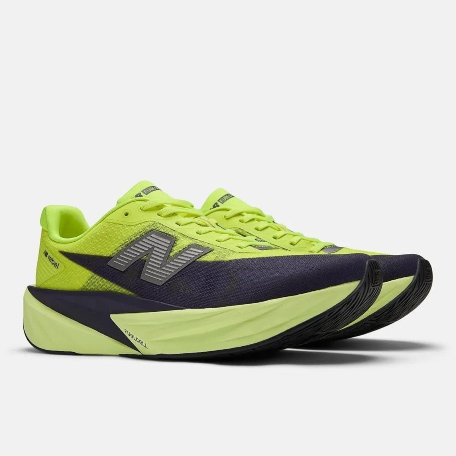 Vista 2 Tênis New Balance Masculino FuelCell Rebel v5 1347833 Preto New Balance verde