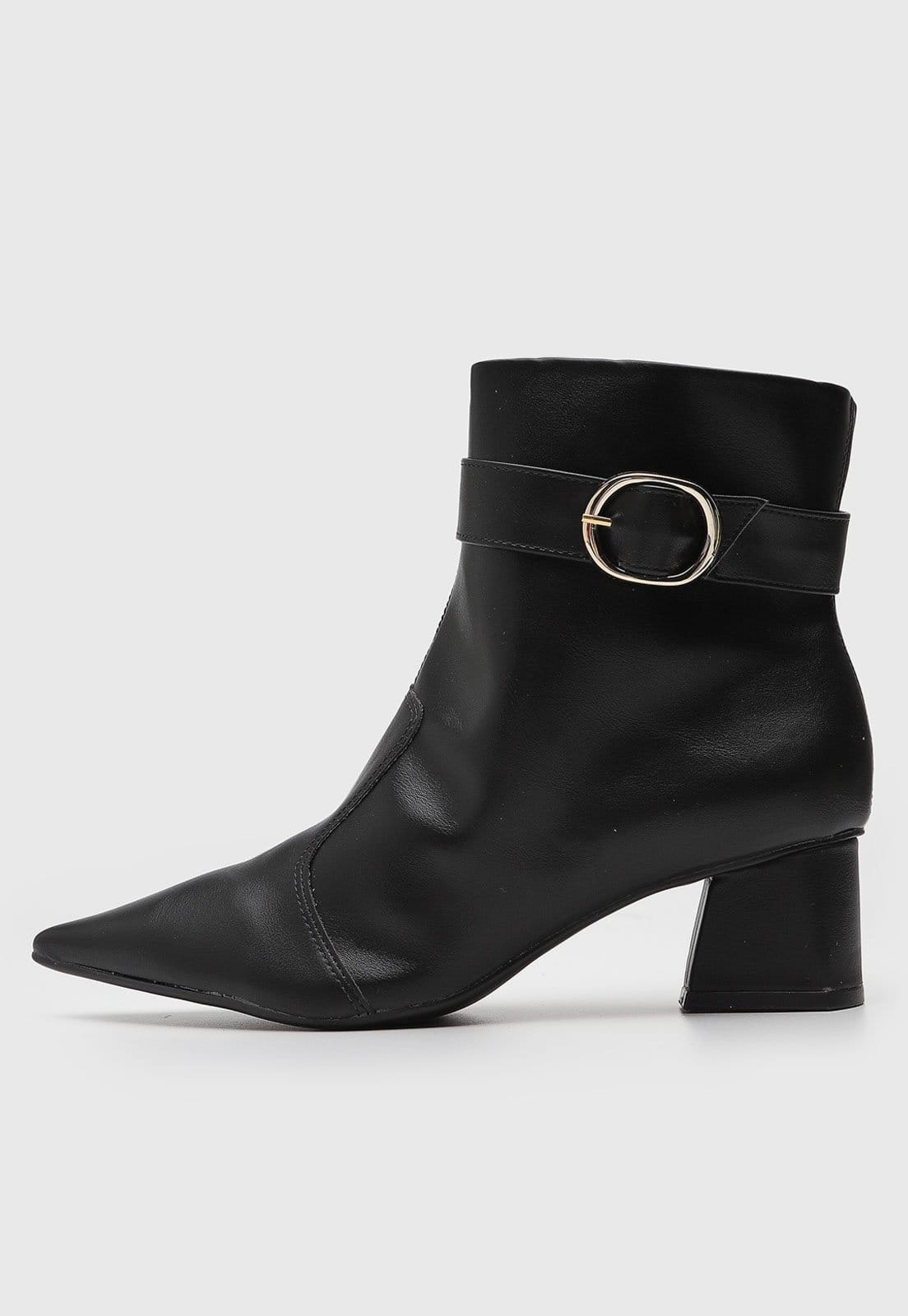 Vista principal Bota Feminina cê Salto Médio Preta BEBECÊ preto