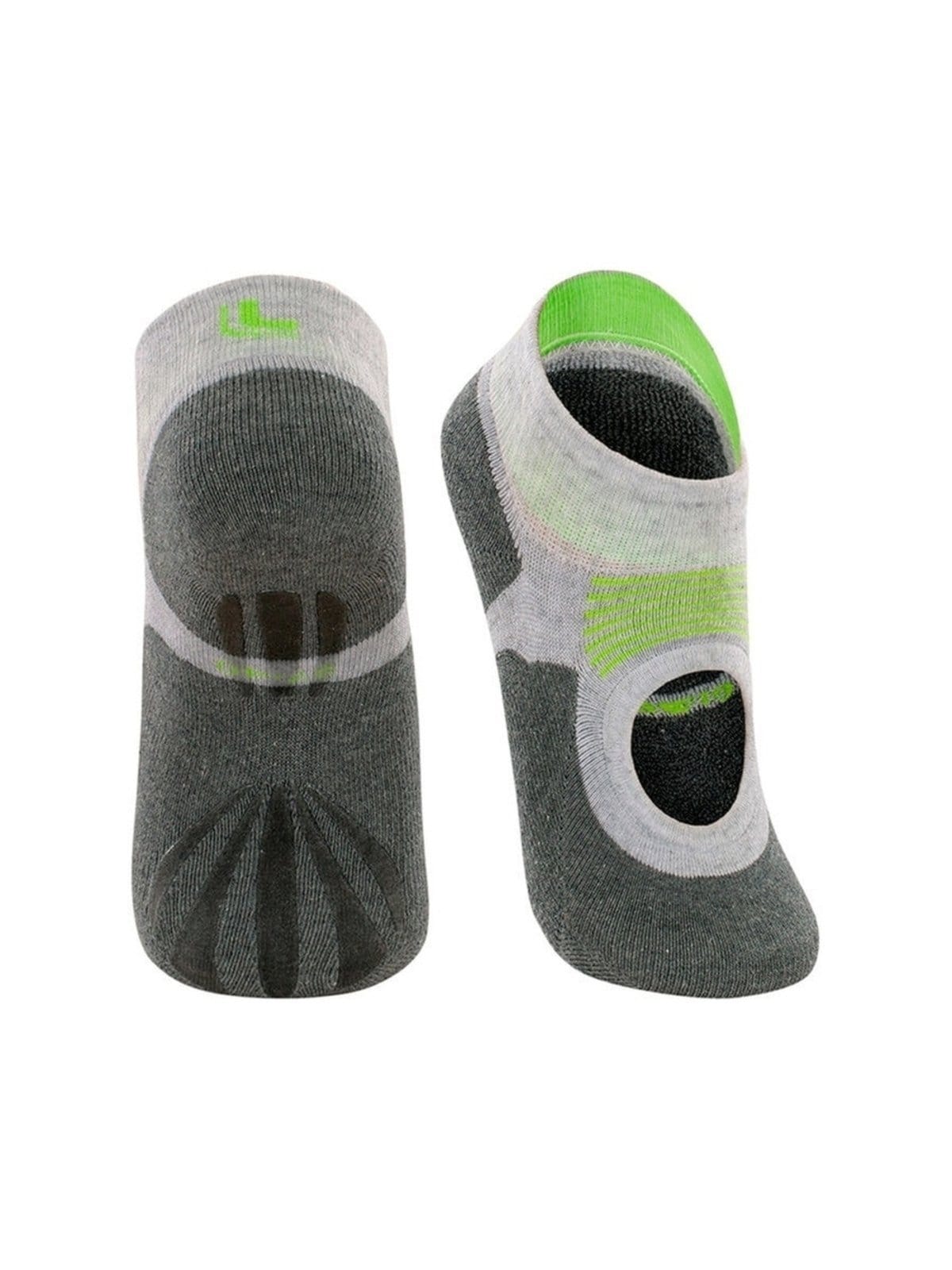 Vista 2 Kit com 2 Sapatilhas Antiderrapante Pilates Lupo Lupo cinza