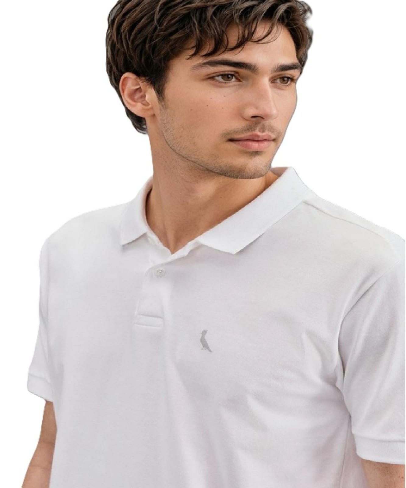 Vista 2 Polo Slim One Reserva branco