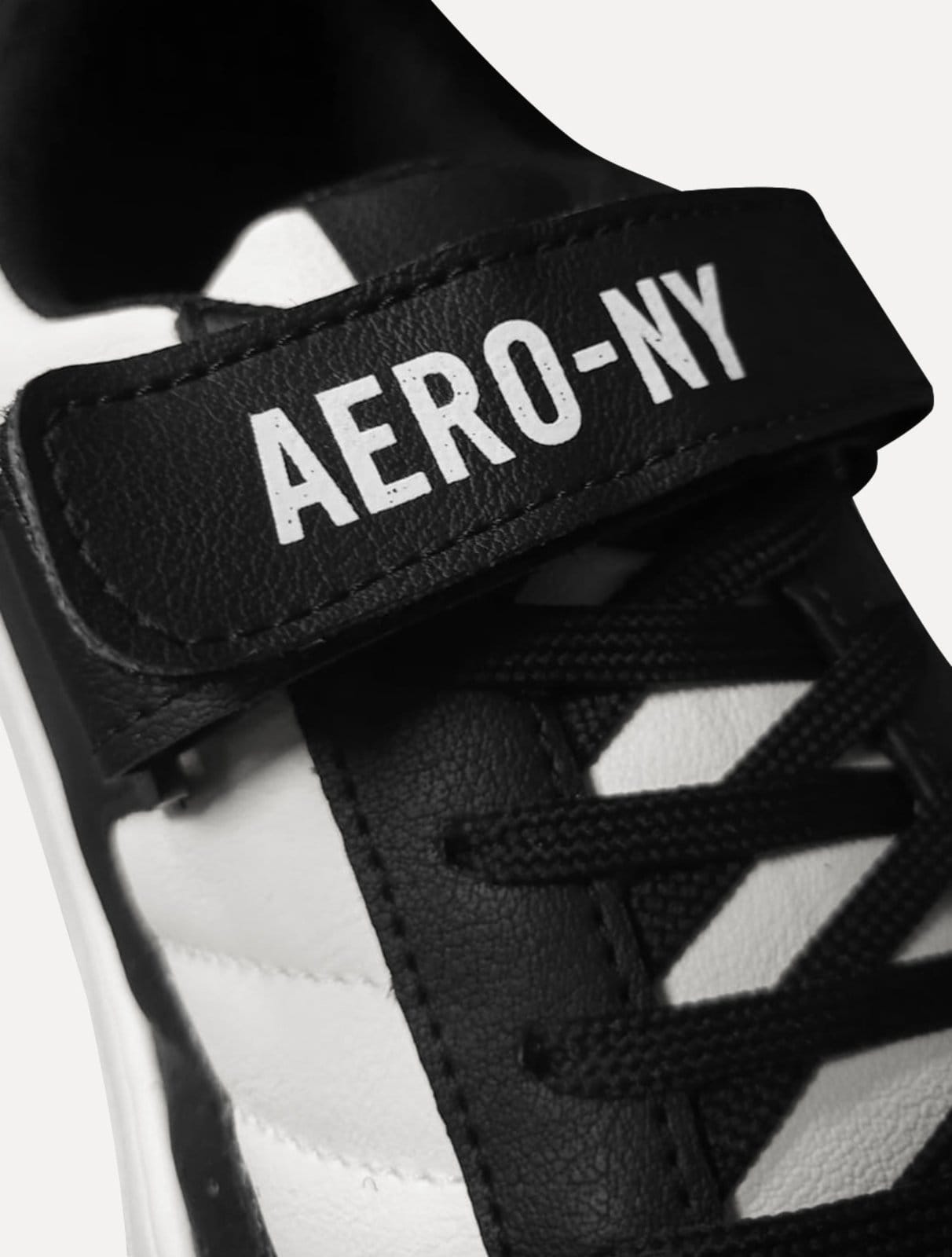 Vista 2 Tênis Aeropostale Masculino Casual Coverline Altar Aero-NY Branco Aeropostale preto