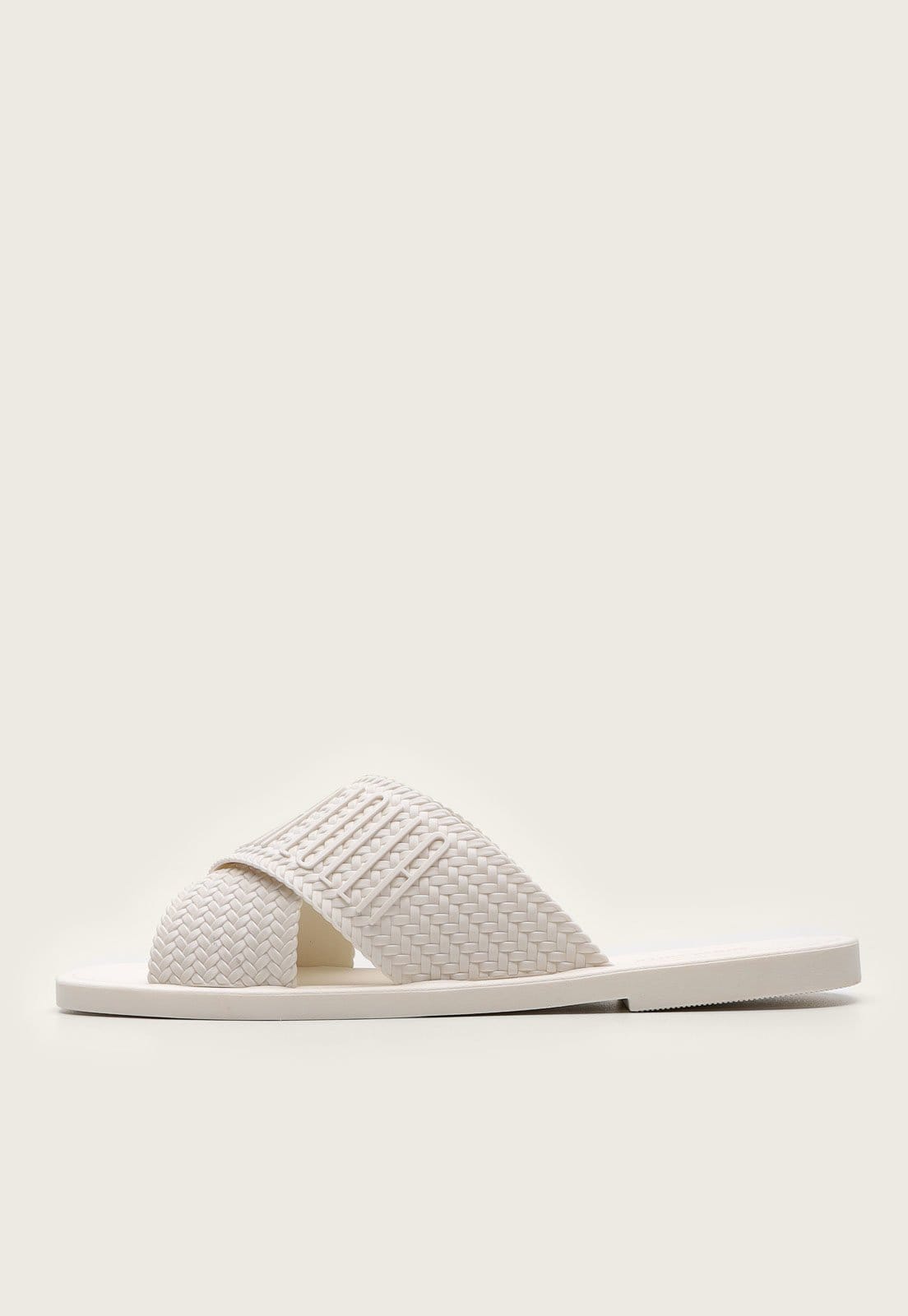 Vista principal Rasteira Santa Lolla Logo Off-White Santa Lolla off-white white