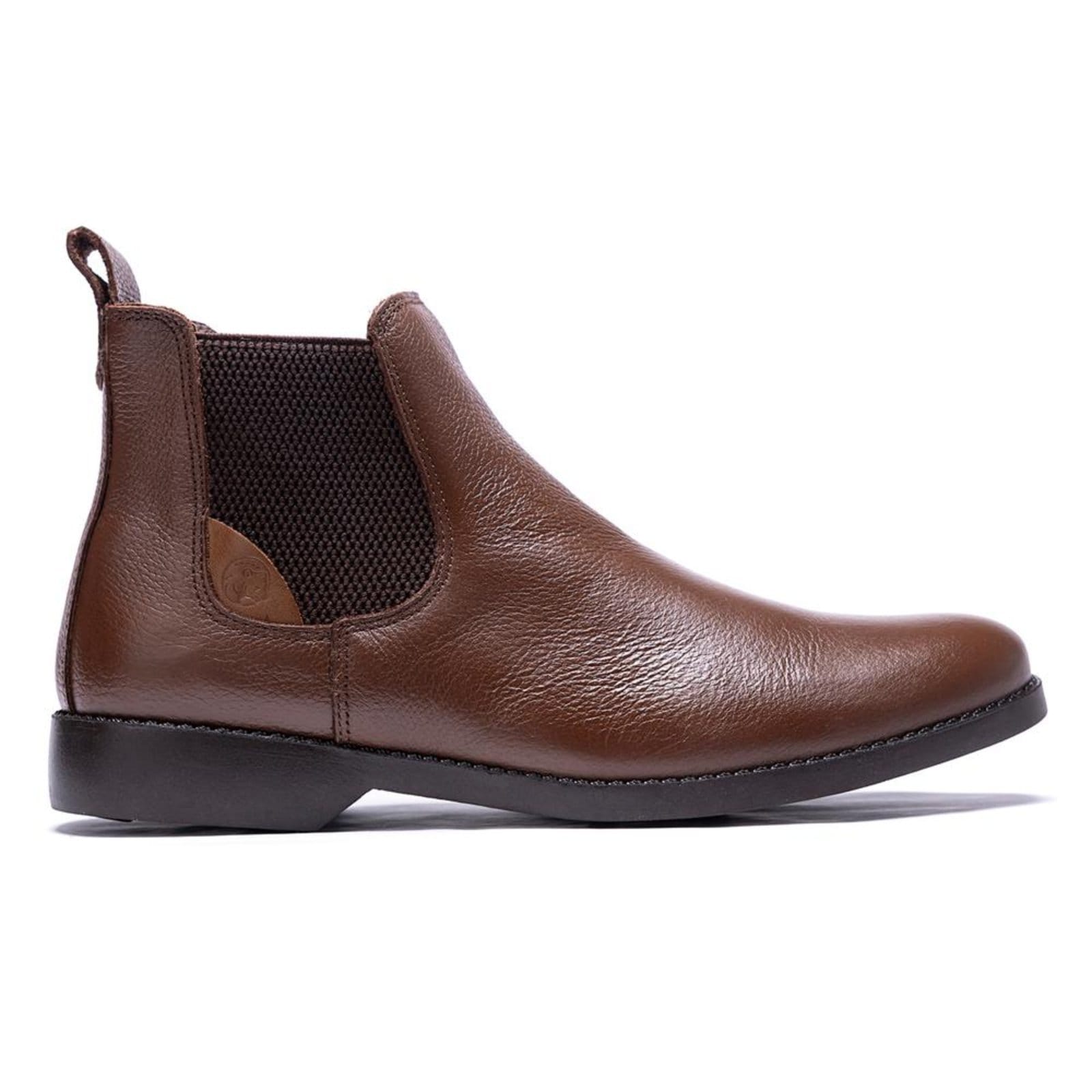 Vista 2 Bota Chelsea Sapatofran Botina Masculina em Couro Café Sapatofran marrom