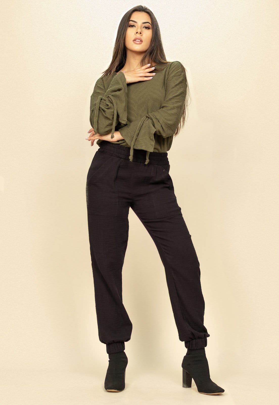 Calça Piaba de Algodão Preto