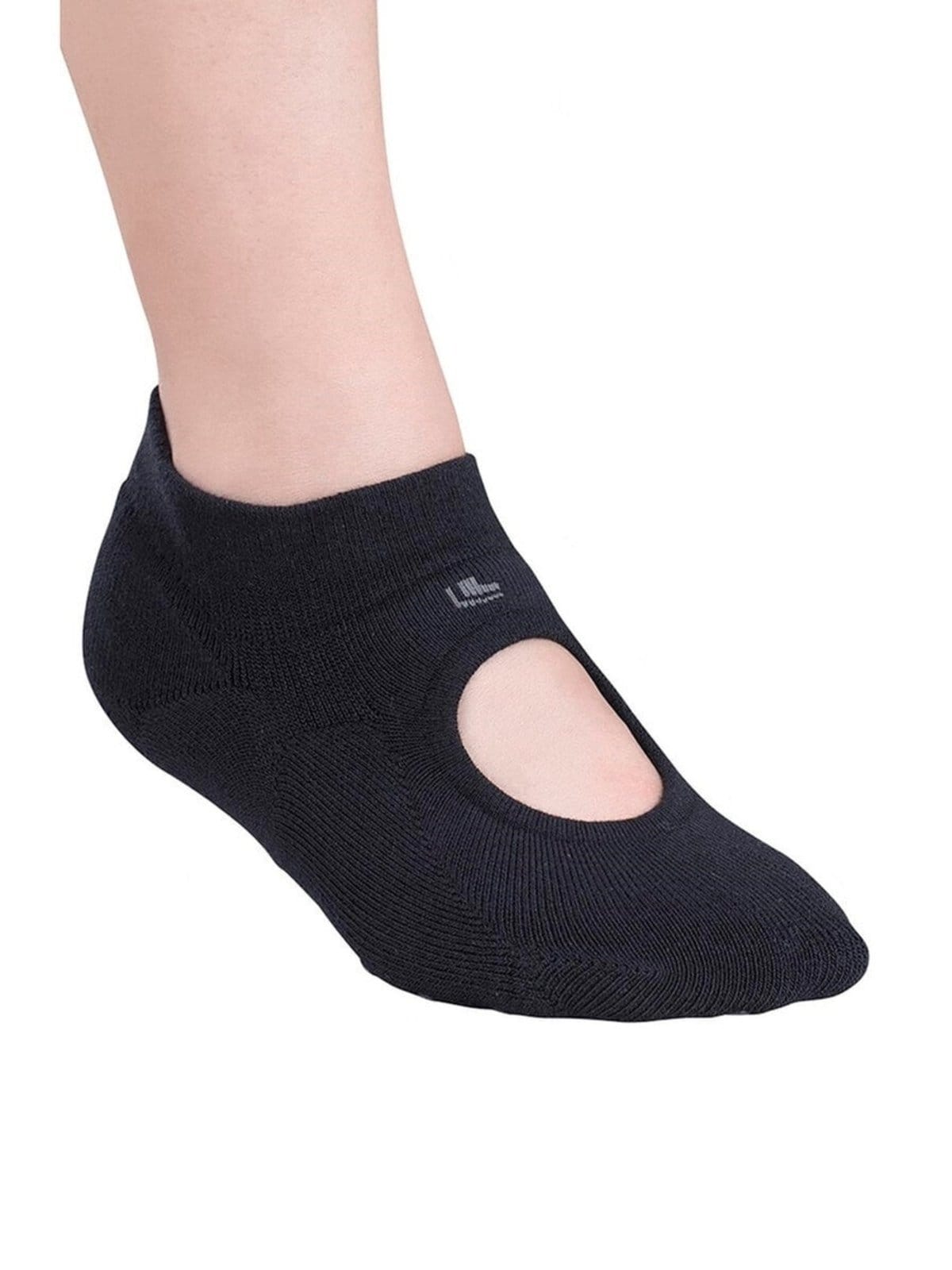 Vista 2 Kit com 4 Sapatilhas Antiderrapante Pilates Lupo Lupo preto