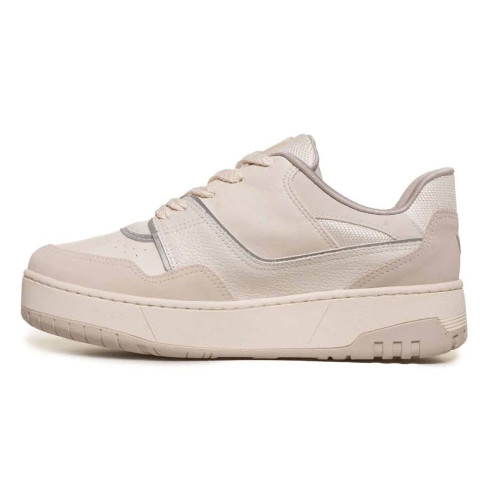 Vista 2 Tênis Via Marte 1977 Plataforma Feminino VIA MARTE bege