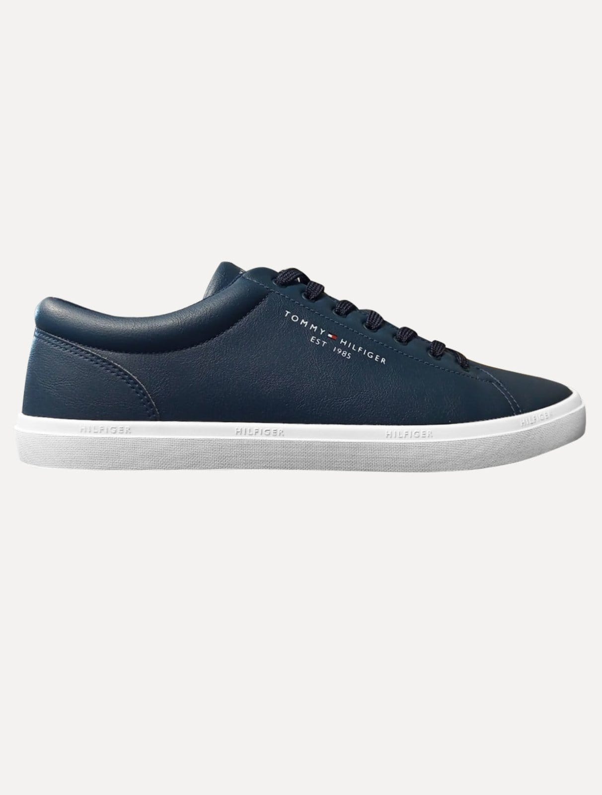 Vista principal Tênis Tommy Hilfiger Masculino Couro Harrison 5D5 Tommy Hilfiger azul marinho
