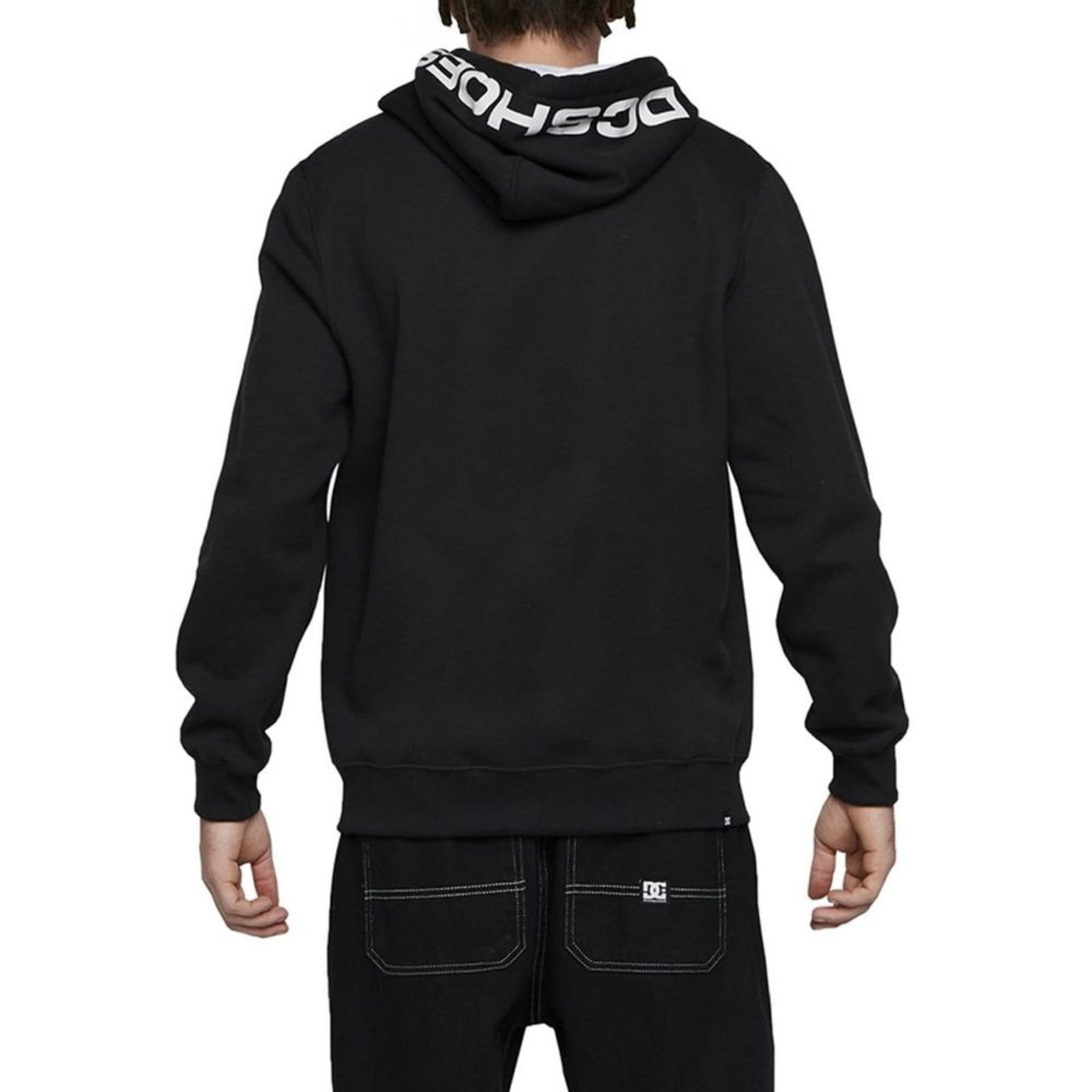 Vista 2 Moletom DC Shoes Canguru Horizontal Cut 2 280G WT24 DC Shoes preto