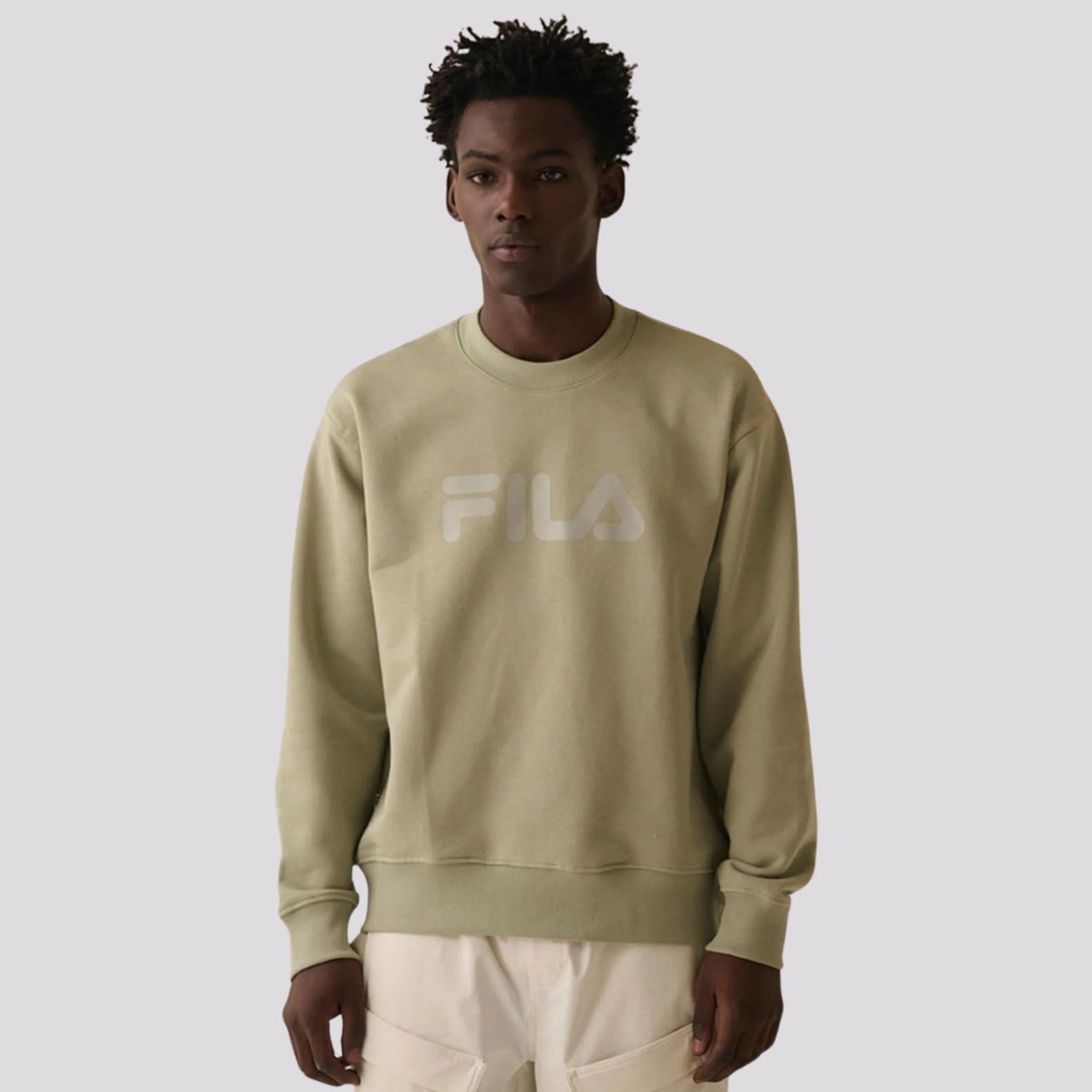 Vista principal Moletom Fila Confort Letter III Fila verde